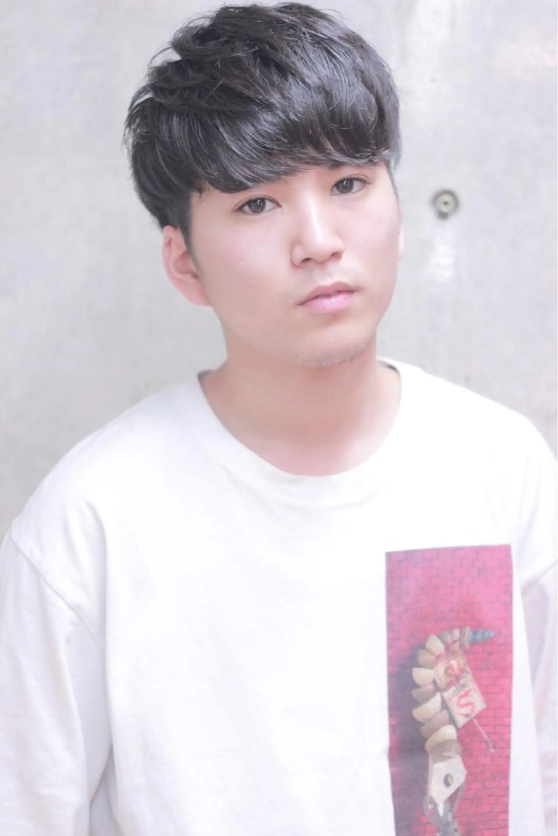 ショート パーマ メンズ 及川 光のヘアスタイル