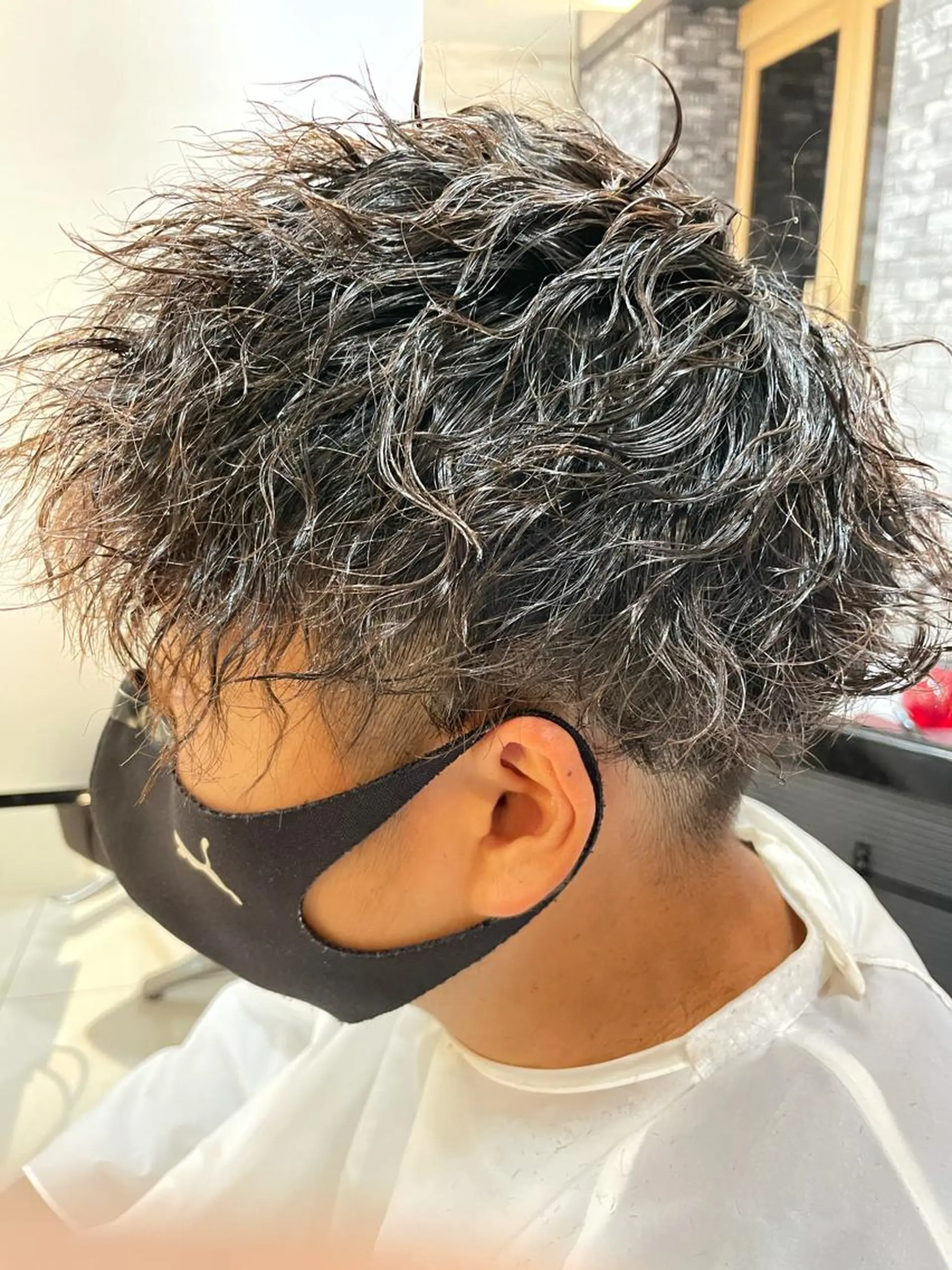 パーマ メンズ ザクザクレイヤー 🍀/ブリーチ/小田のヘアスタイル