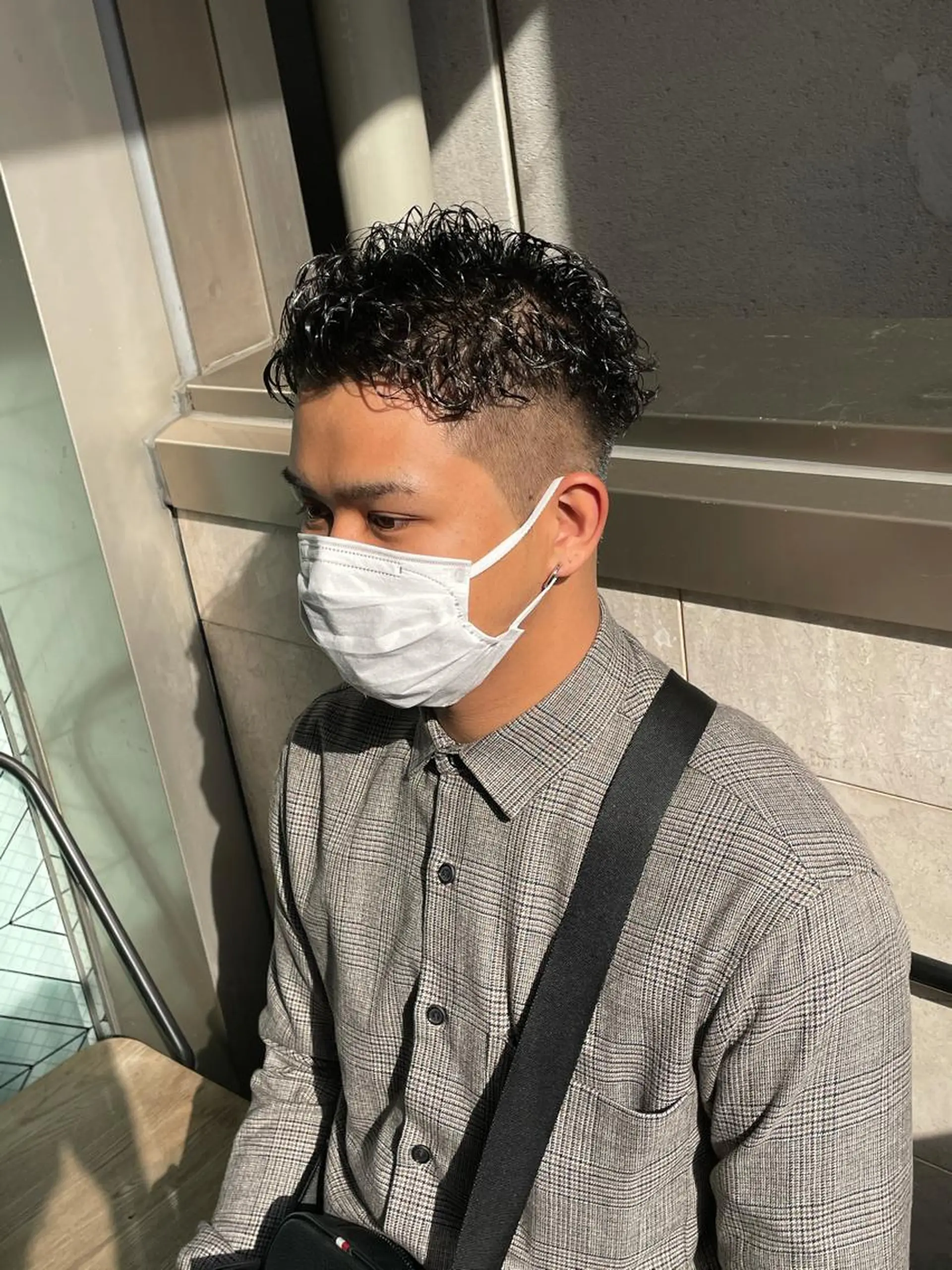 パーマ メンズ メンズパーマ 渋谷/フェード/ 國分 翔のヘアスタイル