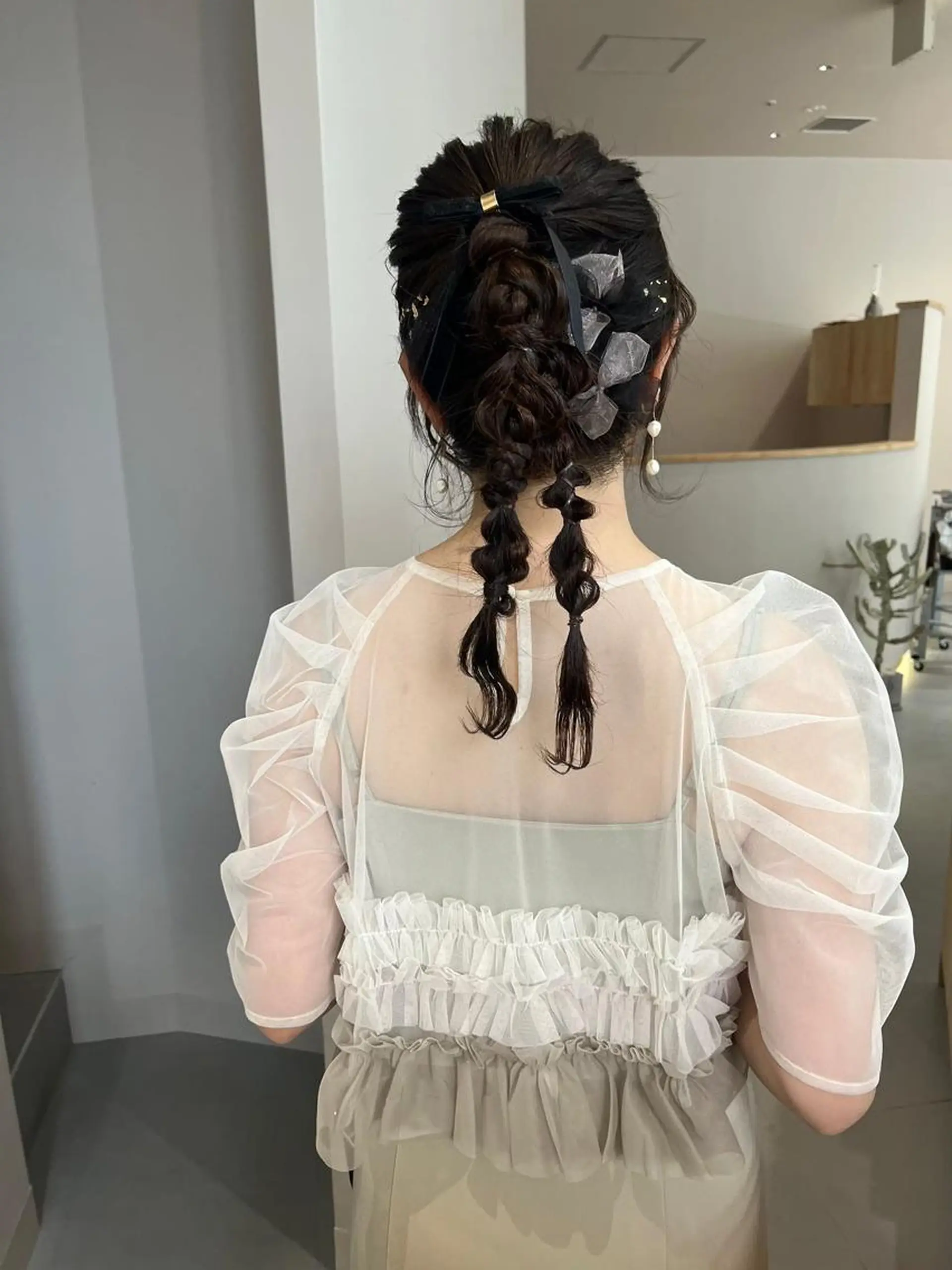 ヘアアレンジ ボブ 結婚式お呼ばれヘア セット🌼Tommyのヘアスタイル