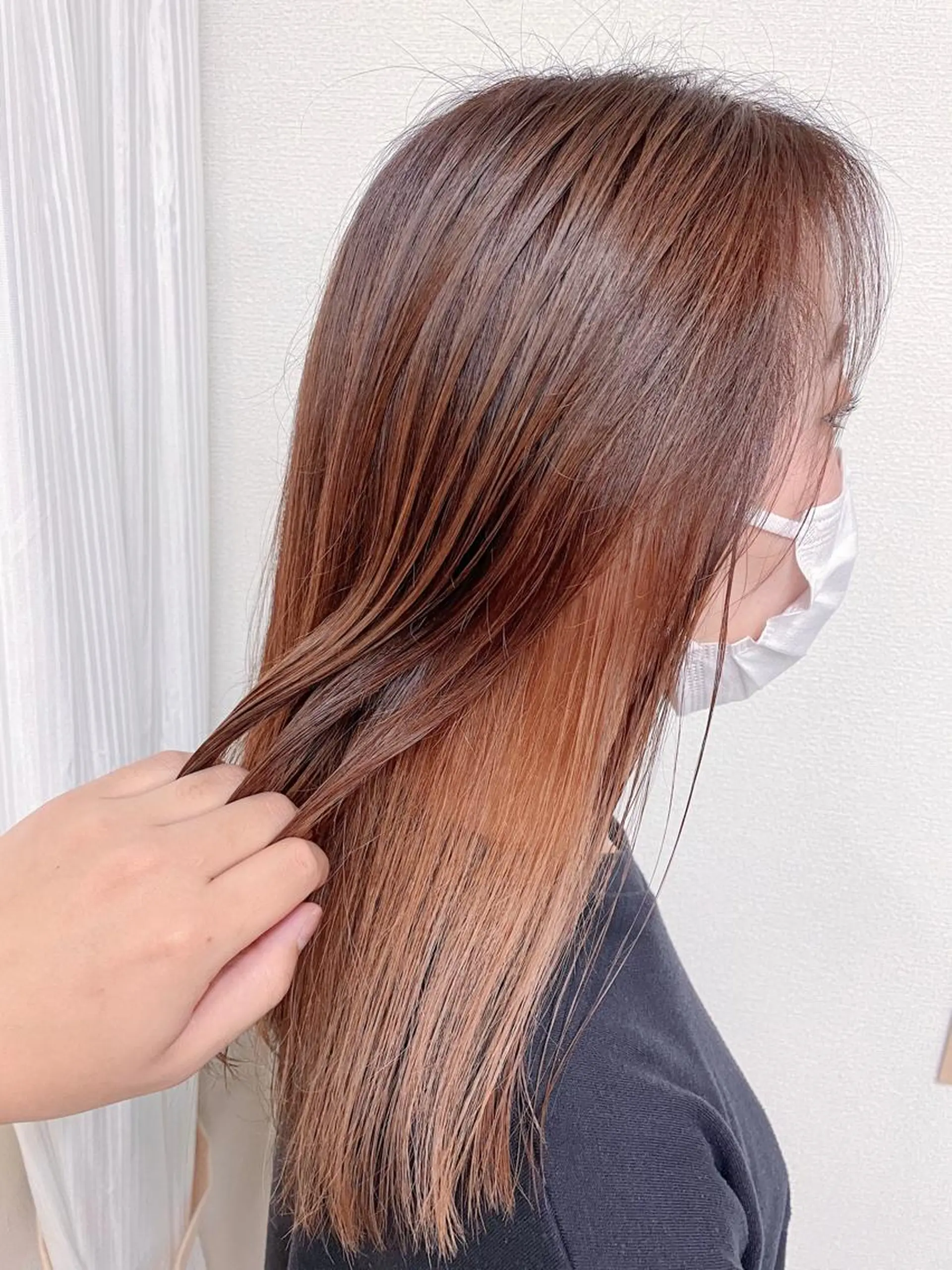 ロング カラー ケアブリーチ /髪質 改善/古橋圭史郎のヘアスタイル