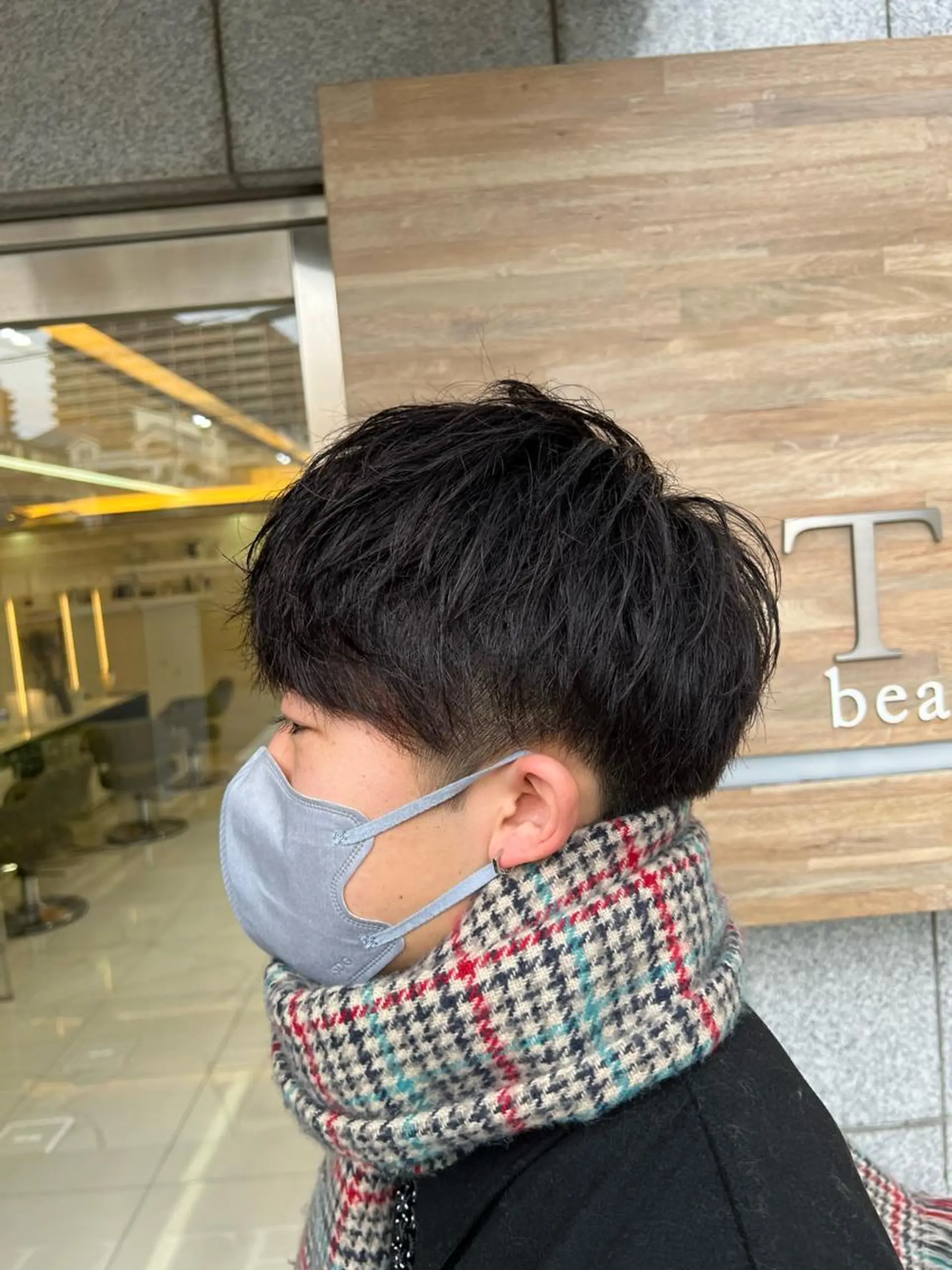 ショート メンズ メンズ/パーマ /フェード/岡山秀人のヘアスタイル