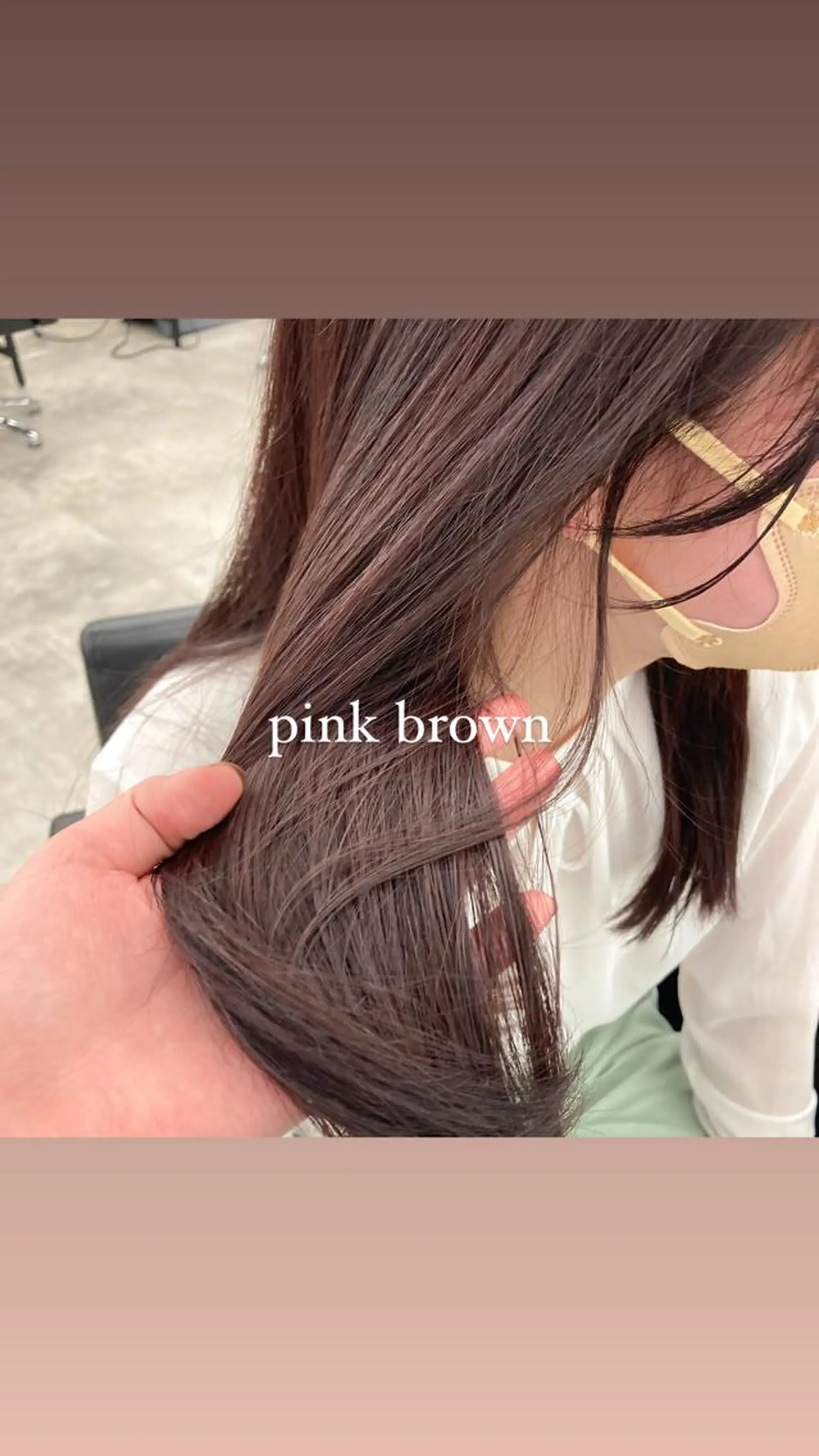 ミディアム カラー 暖色/艶髪/ボブ/ ショート/Ayaのヘアスタイル