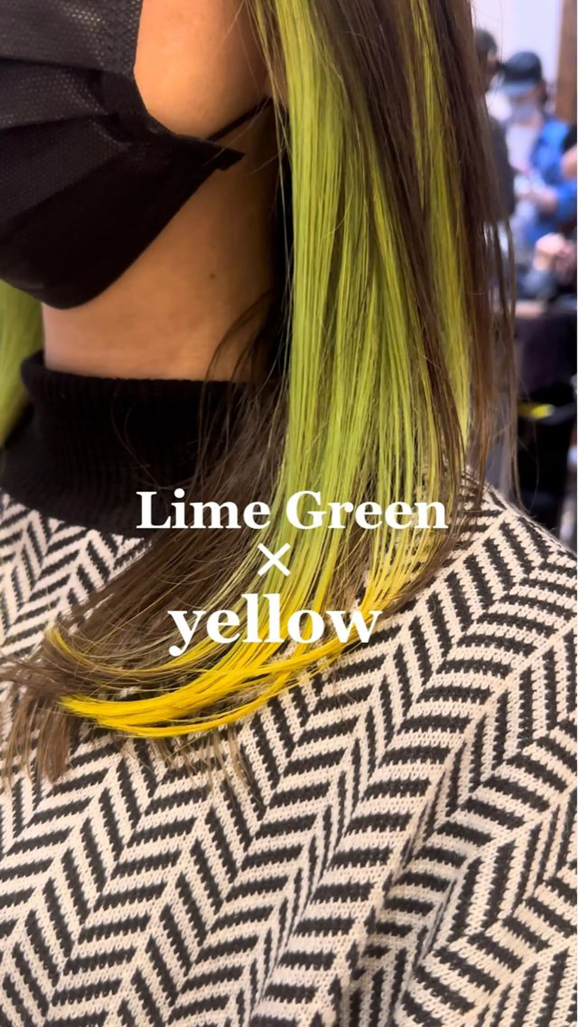 ミディアム ヘアカラー トリートメント ブリーチなしダブル カラー縮毛矯正　下野のヘアスタイル