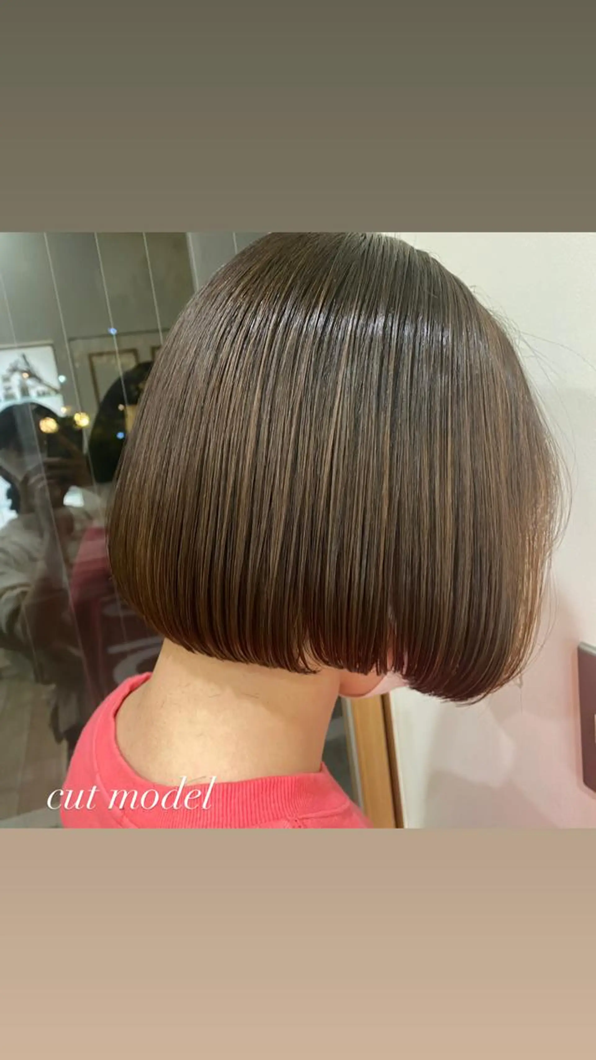 ショート ボブ 艶カラー/韓国風ヘア 🩵shioneのヘアスタイル