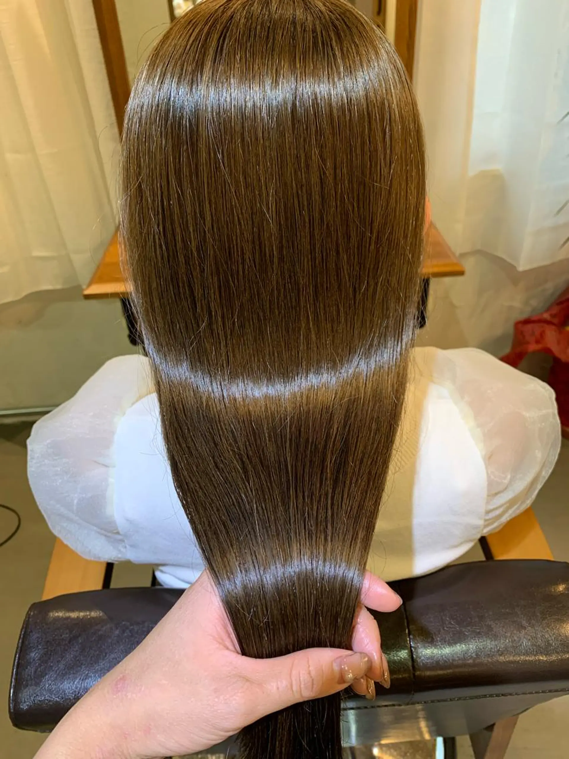 ロング カラー ブリーチなしカラー 🌿‬脇黒丸 彩のヘアスタイル