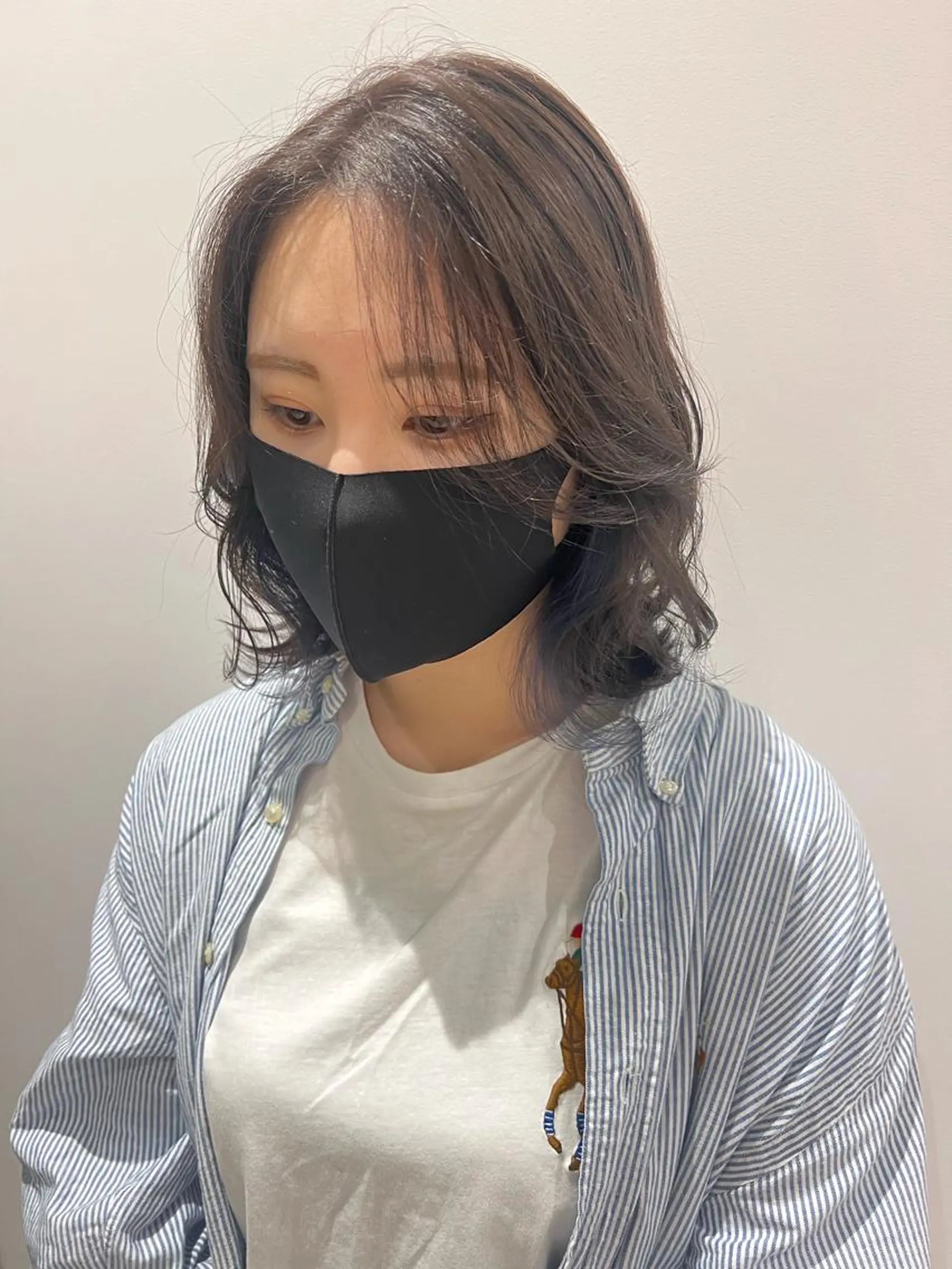 ショート カラー ブルーカラー ブルーラベンダー イヤリングカラー グレージュ ラベンダーカラー マツエクモデル無料 marry 池袋秦のマツエク・マツパデザイン