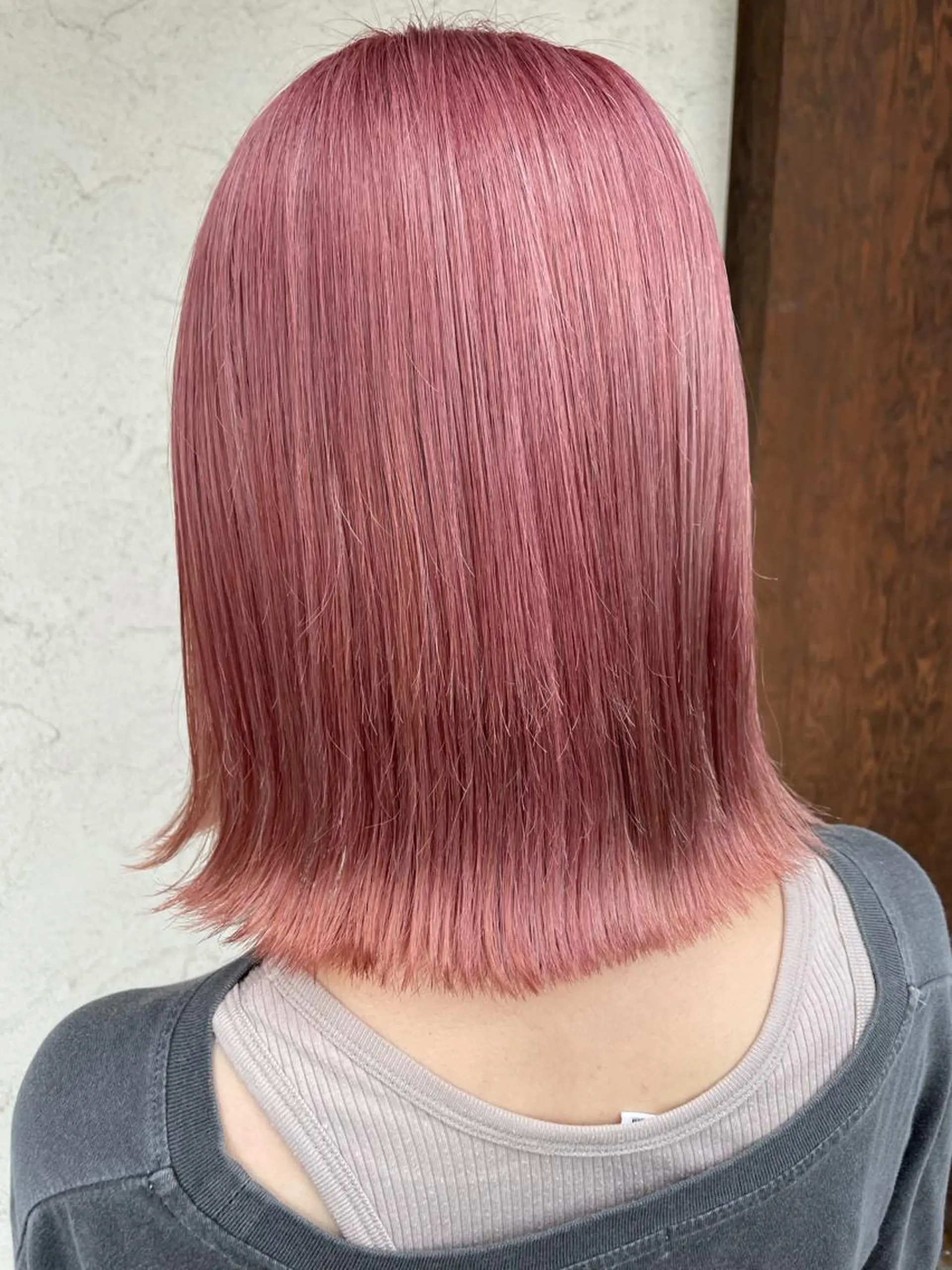 ミディアム カット ヘアカラー トリートメント しもかわ かほのヘアスタイル