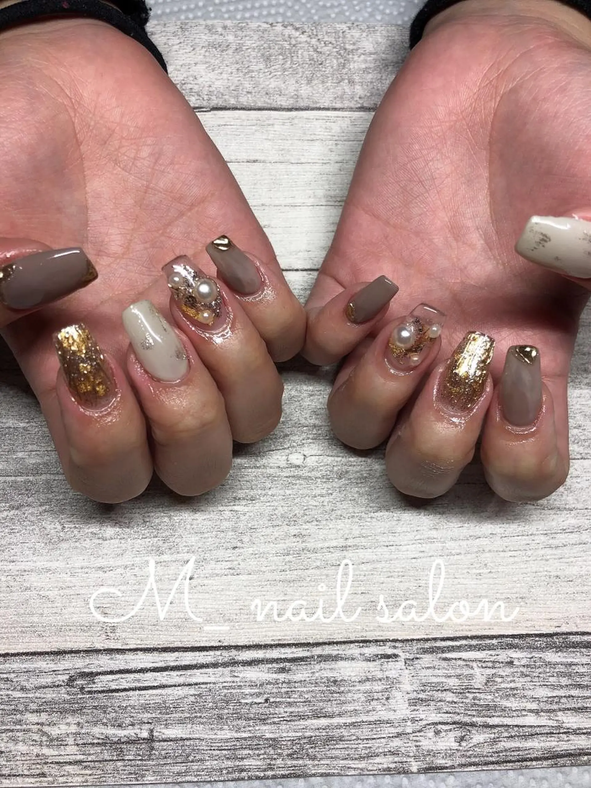 ネイル スカルプネイル M_ nail salonのネイルデザイン