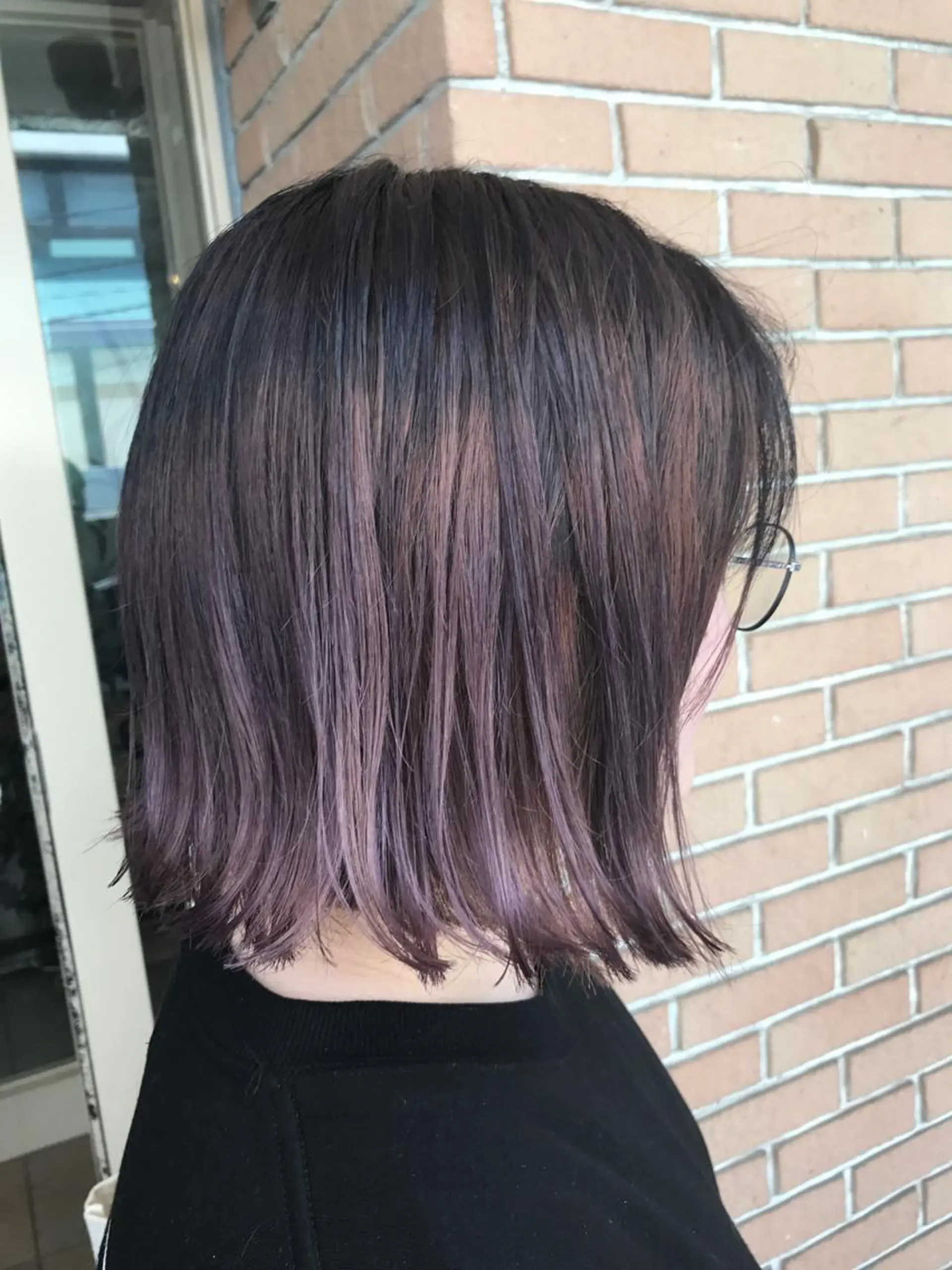 ショート カラー パーマ ヘアアレンジ メンズ マツエク・マツパ ダブルカラー パープルカラー サロンドミルク 原宿のヘアスタイル