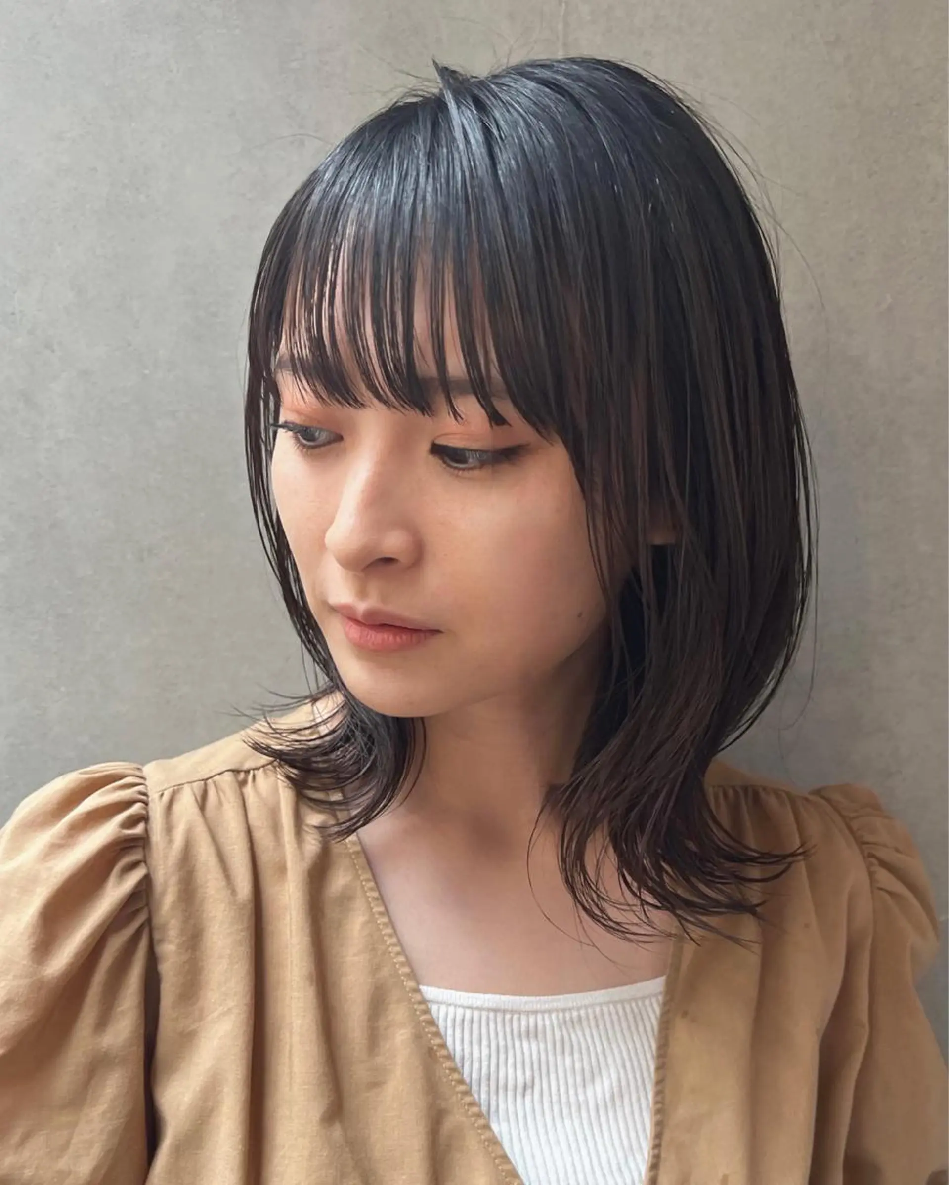 ミディアム カラー トリートメント 平山 美緒のヘアスタイル