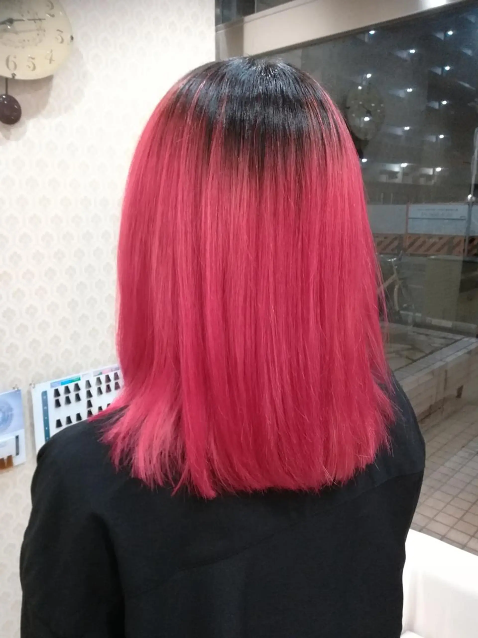 ミディアム カラー レッドカラー sato shoheiのヘアスタイル