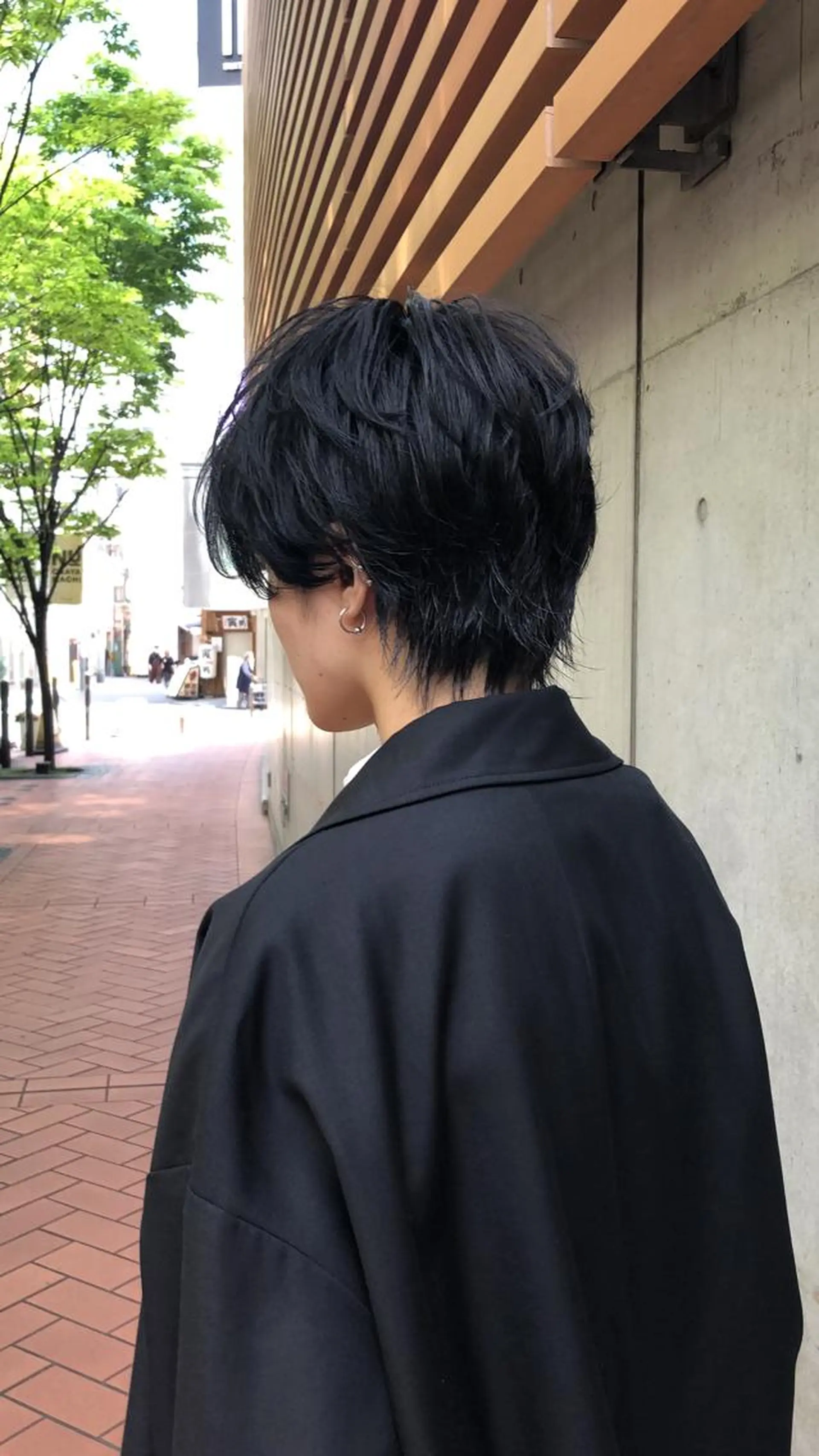 ミディアム カラー メンズ 学生（メンズ向け） 黒髪 学生 GIEN 末吉 海斗のヘアスタイル