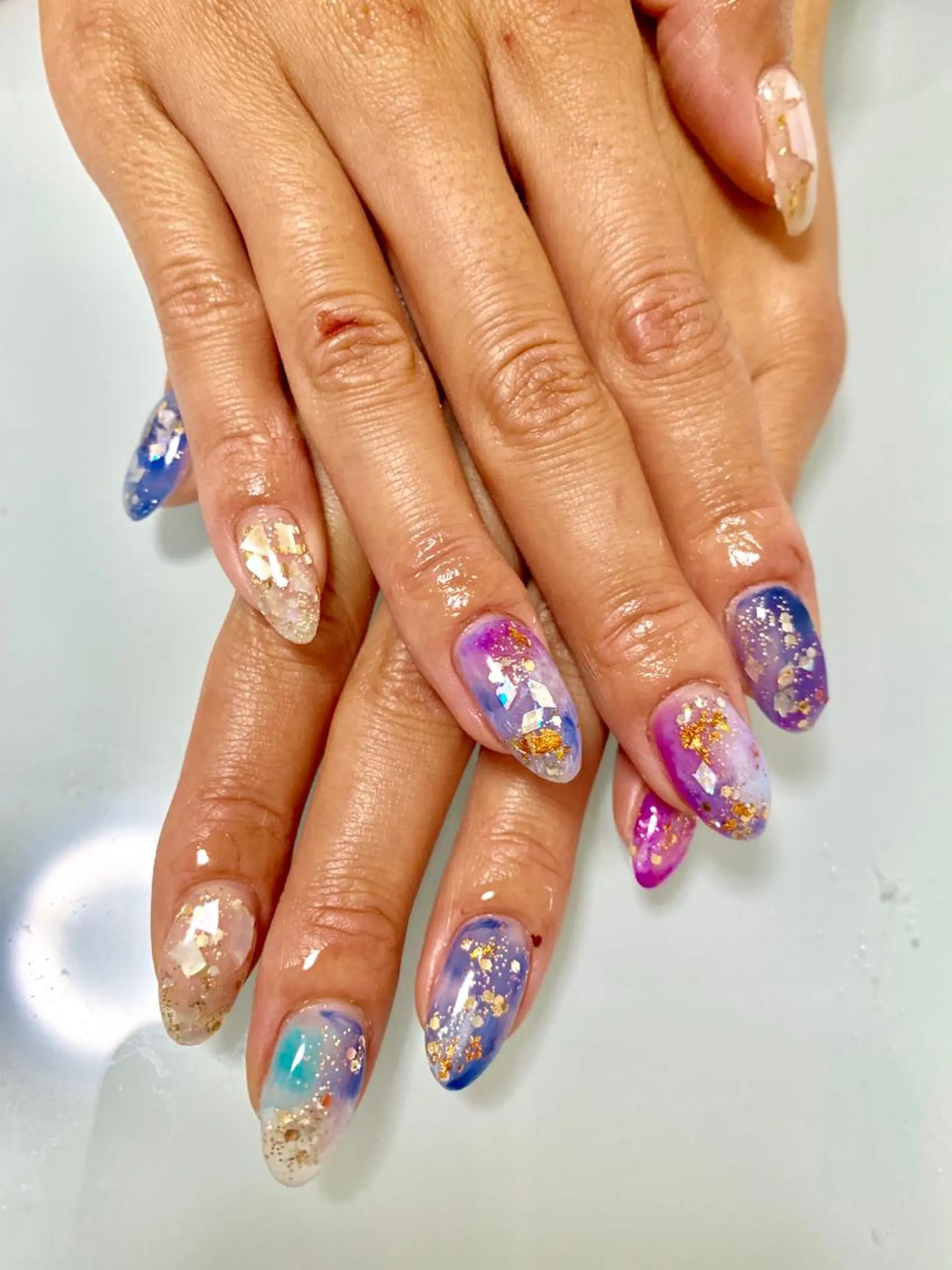 ネイル ハンドネイル 🌙🫧CHARME (RUKA)🦋🫧のネイルデザイン