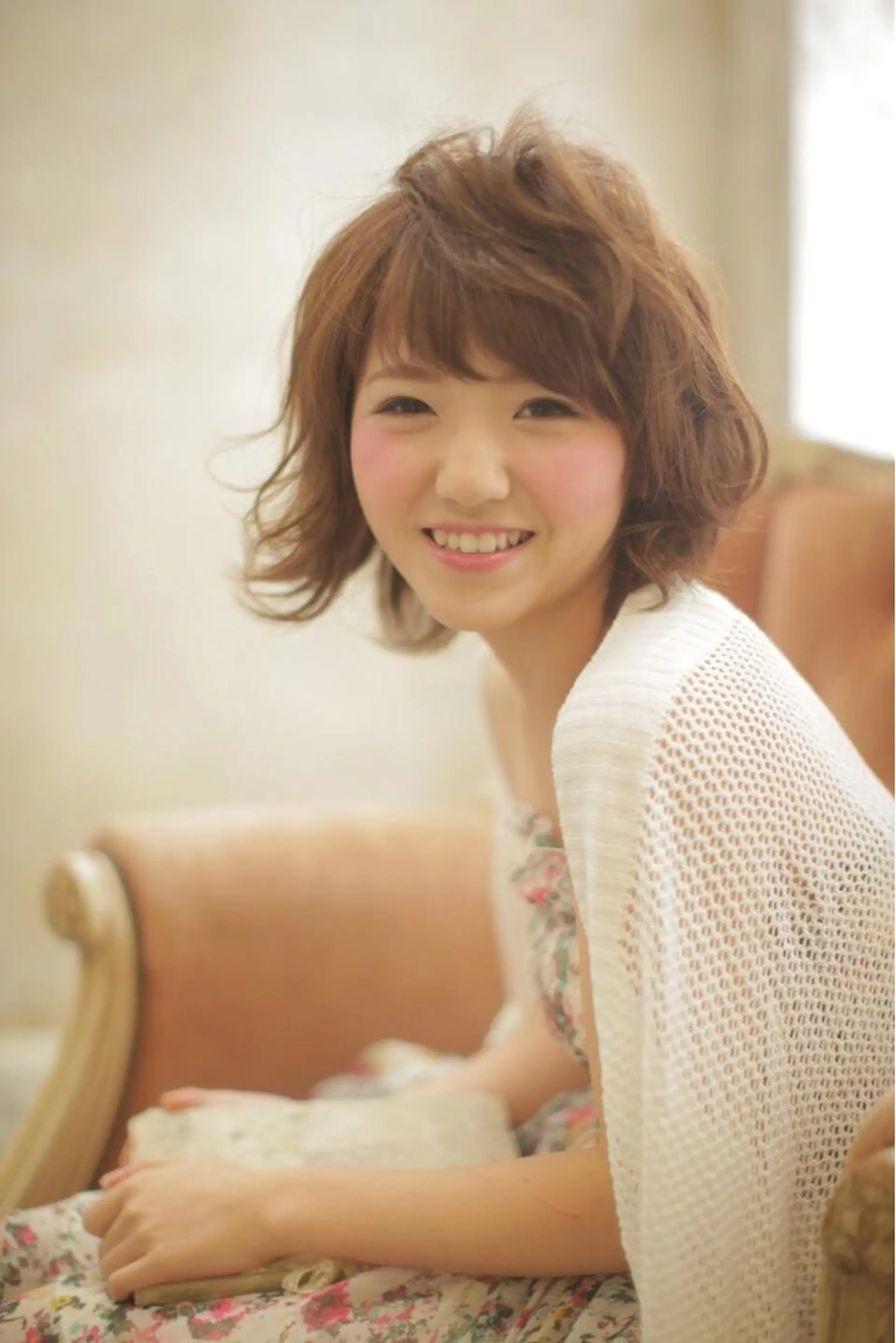 ショート ミディアム カラー パーマ ショートヘア _WHITE高槻所属・_WHITE高槻店 yusukeのヘアスタイル