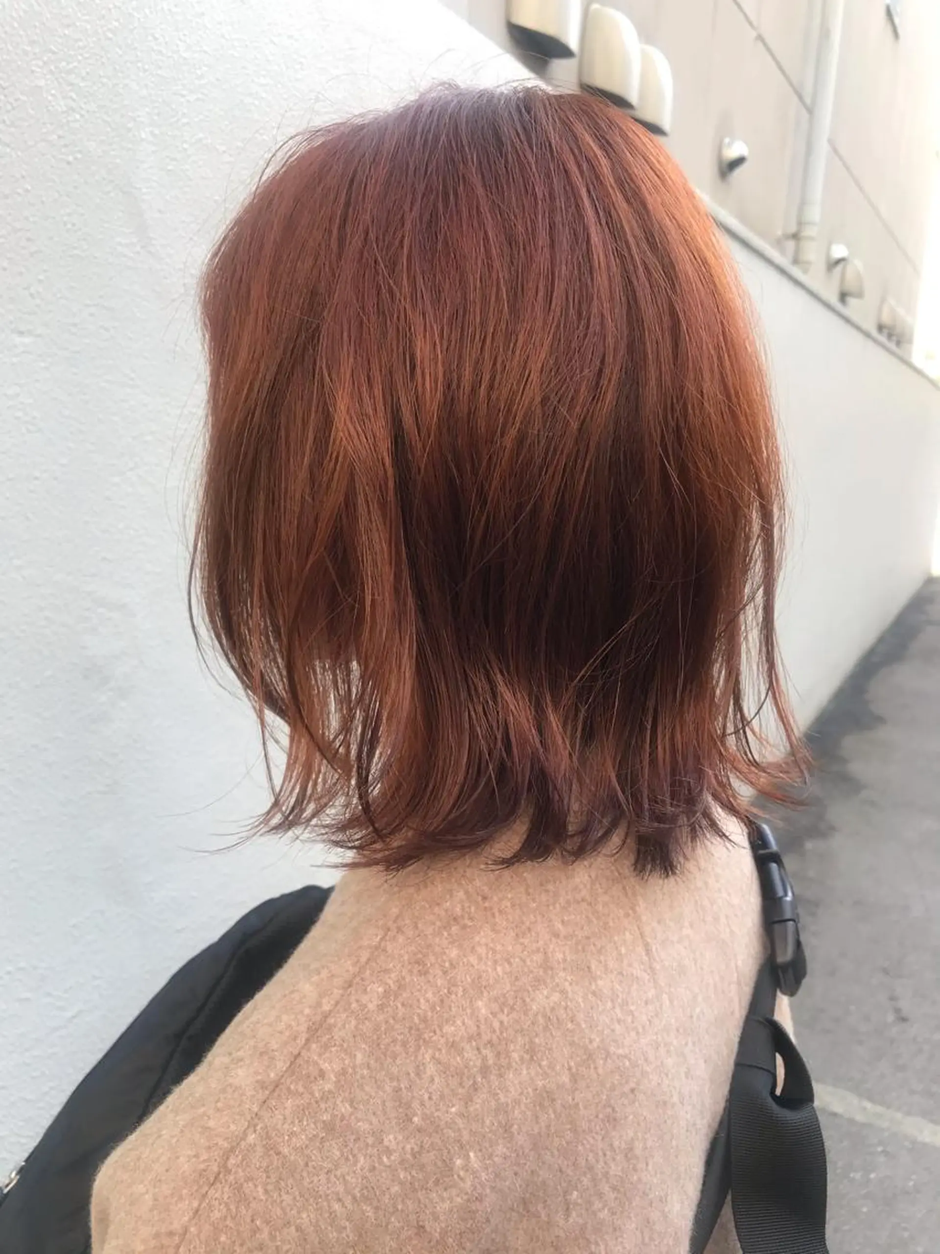 ミディアム カット ヘアカラー 縮毛矯正 トリートメント さの あやねのヘアスタイル