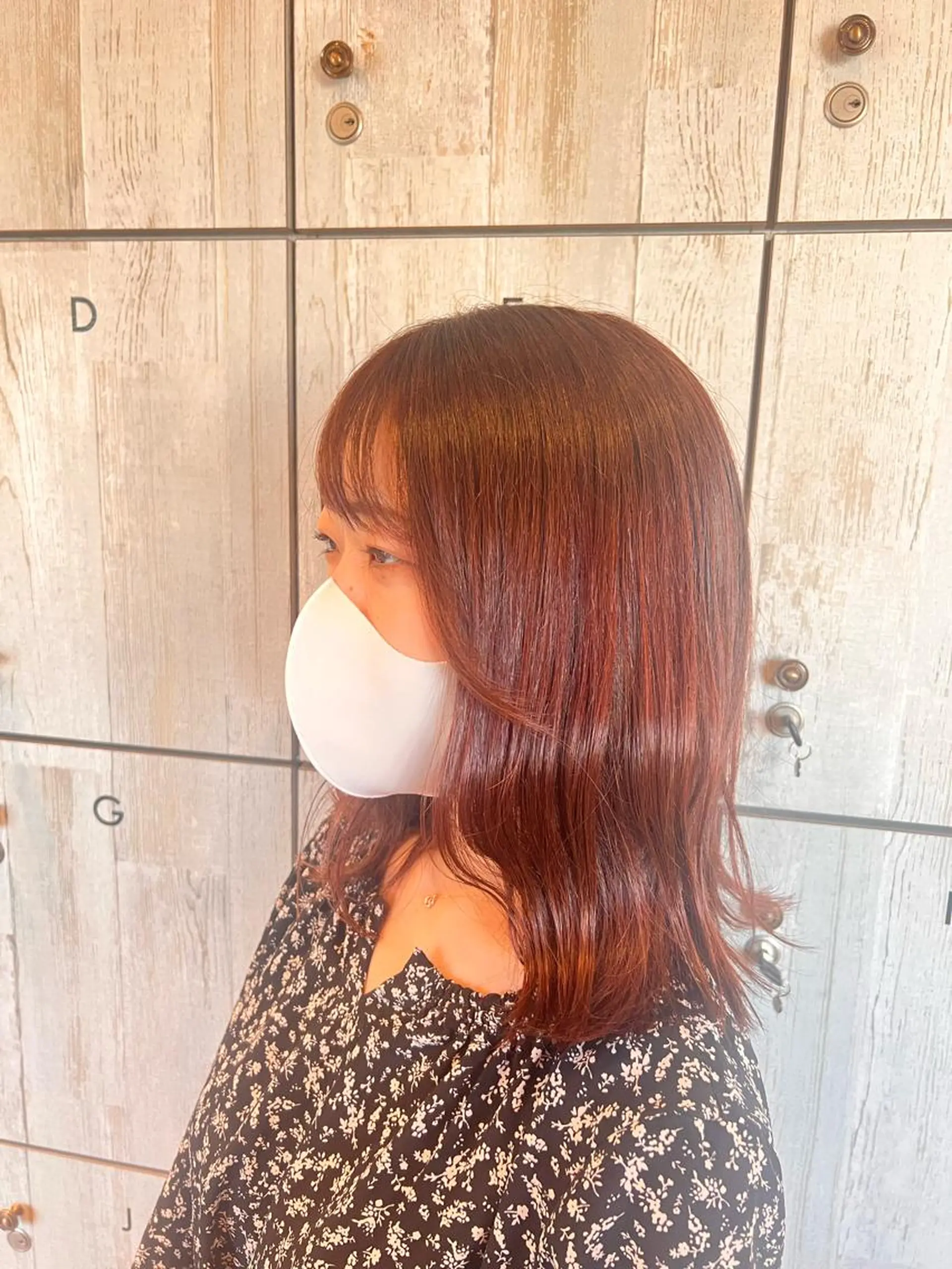 ミディアム カラー れいな🌼 ボブ･艶カラー🌼のヘアスタイル