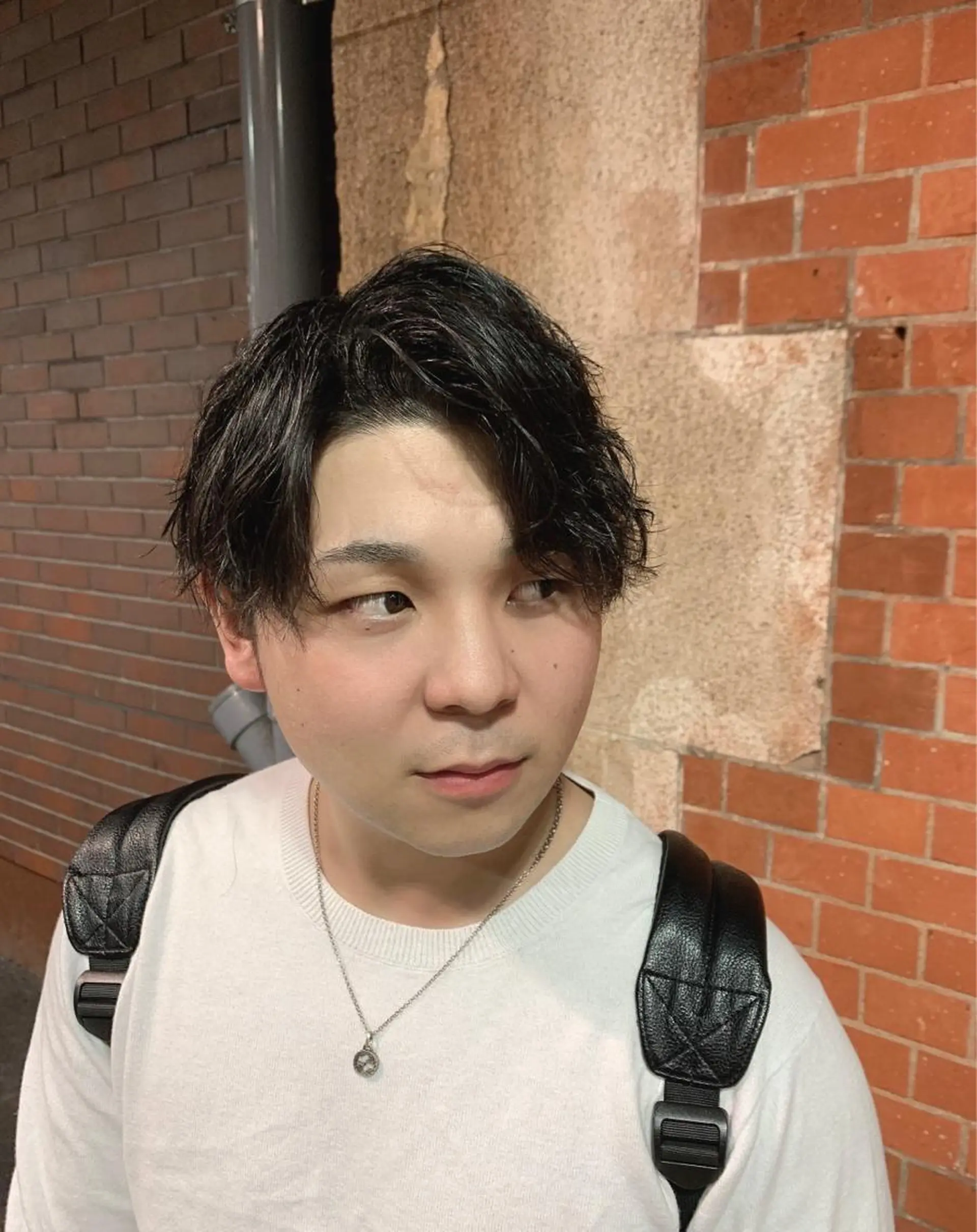 ミディアム パーマ 山内 敢史のヘアスタイル