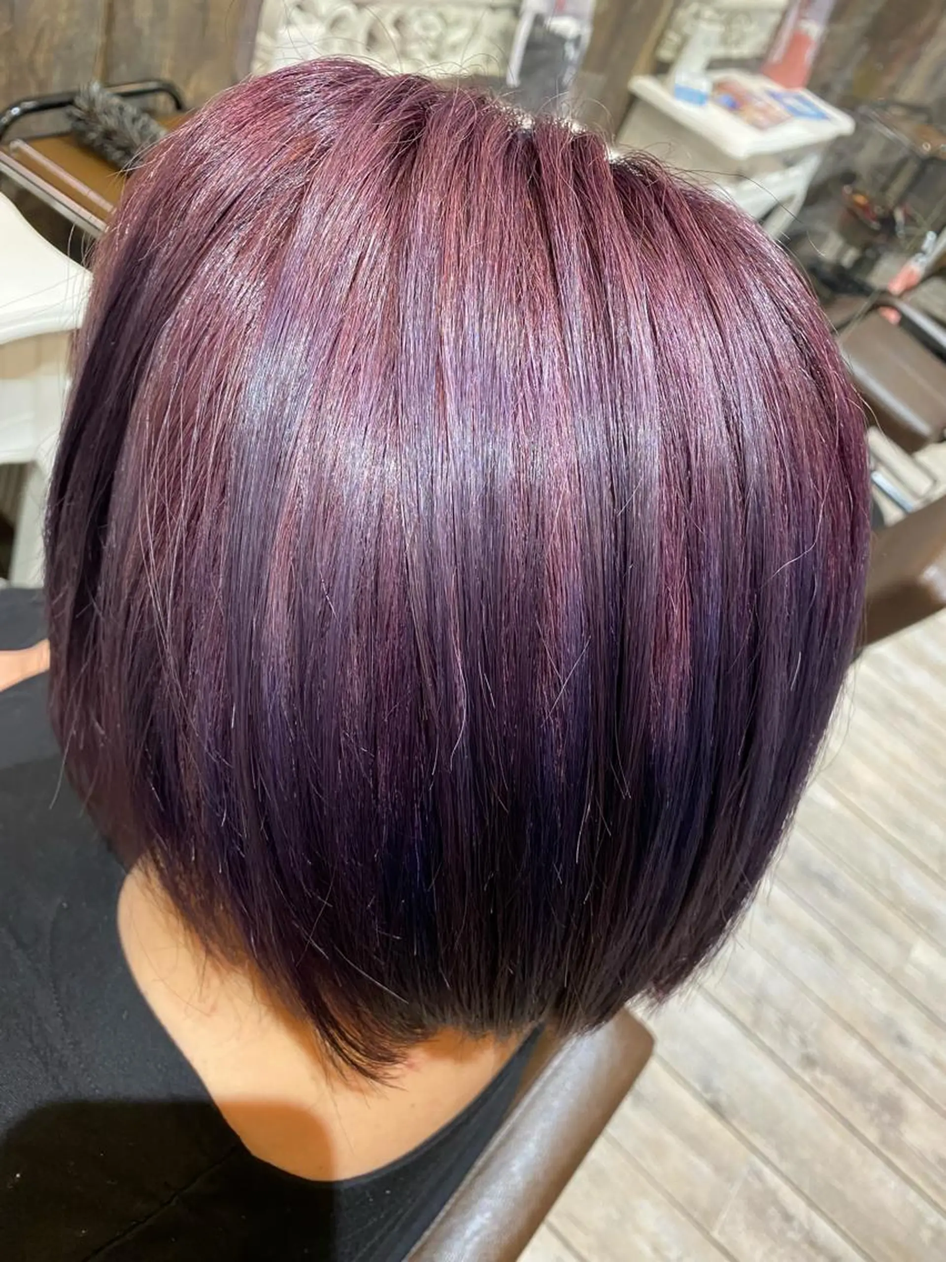 ショート カラー グラデーションカラー バイオレットカラー ヘアカラー トリートメント 船田 雅也のヘアスタイル