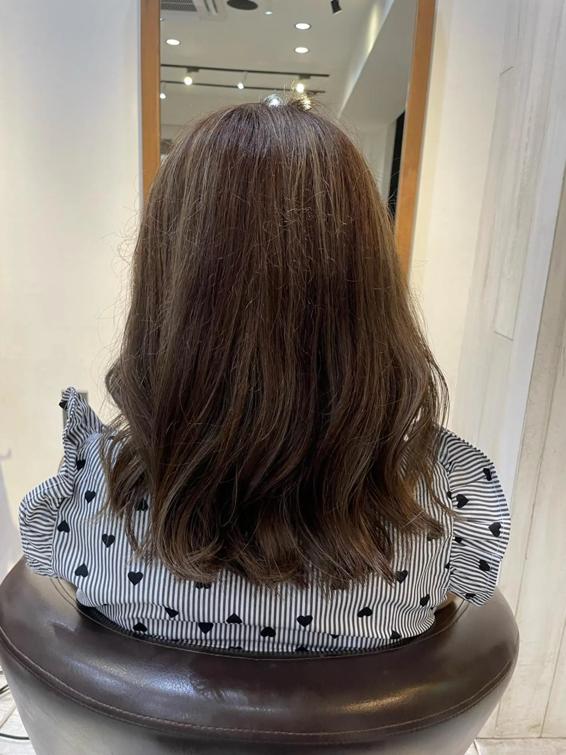 ミディアム カラー カット ヘアカラー トリートメント ALLEN hair /まなのヘアスタイル