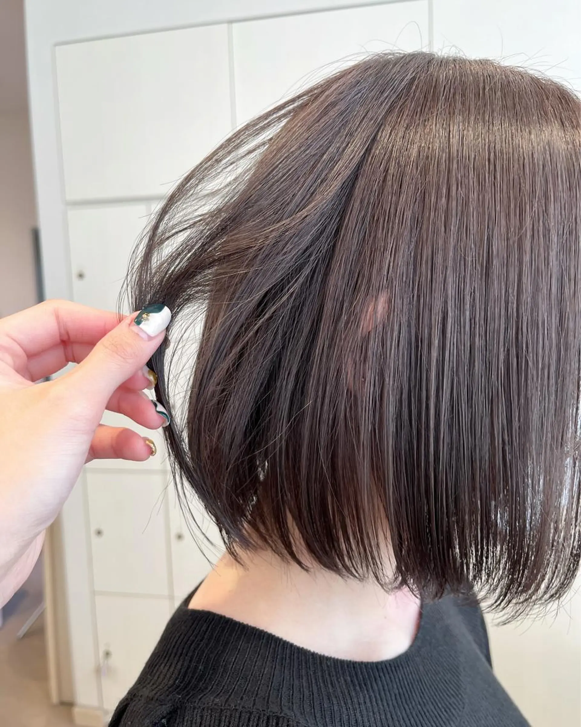 ミディアム カラー 透明感カラー カット ヘアカラー トリートメント サソウ ユリエ🥥のヘアスタイル