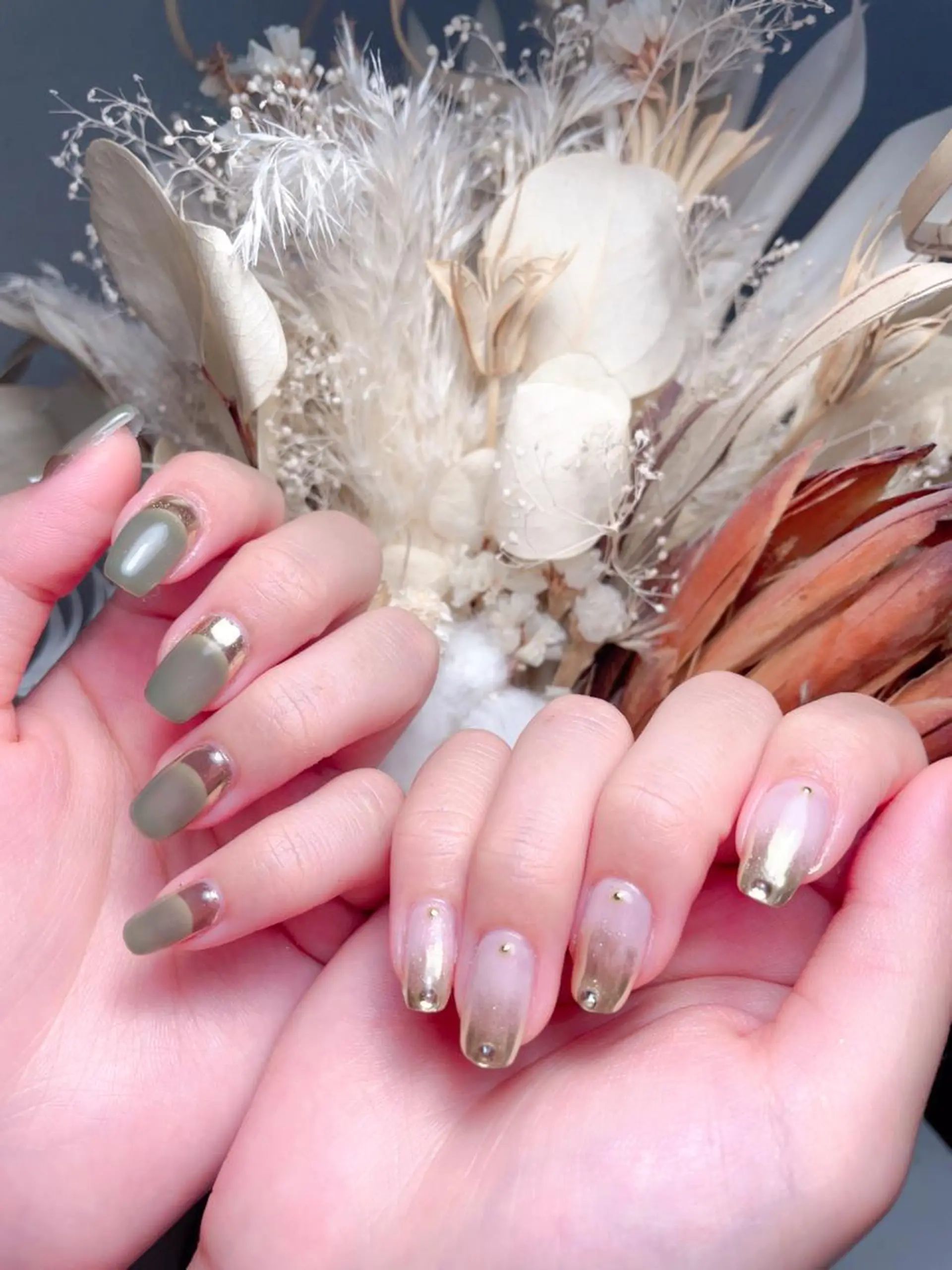 ネイル ハンドネイル M🌷nail 長さだし専門店のネイルデザイン