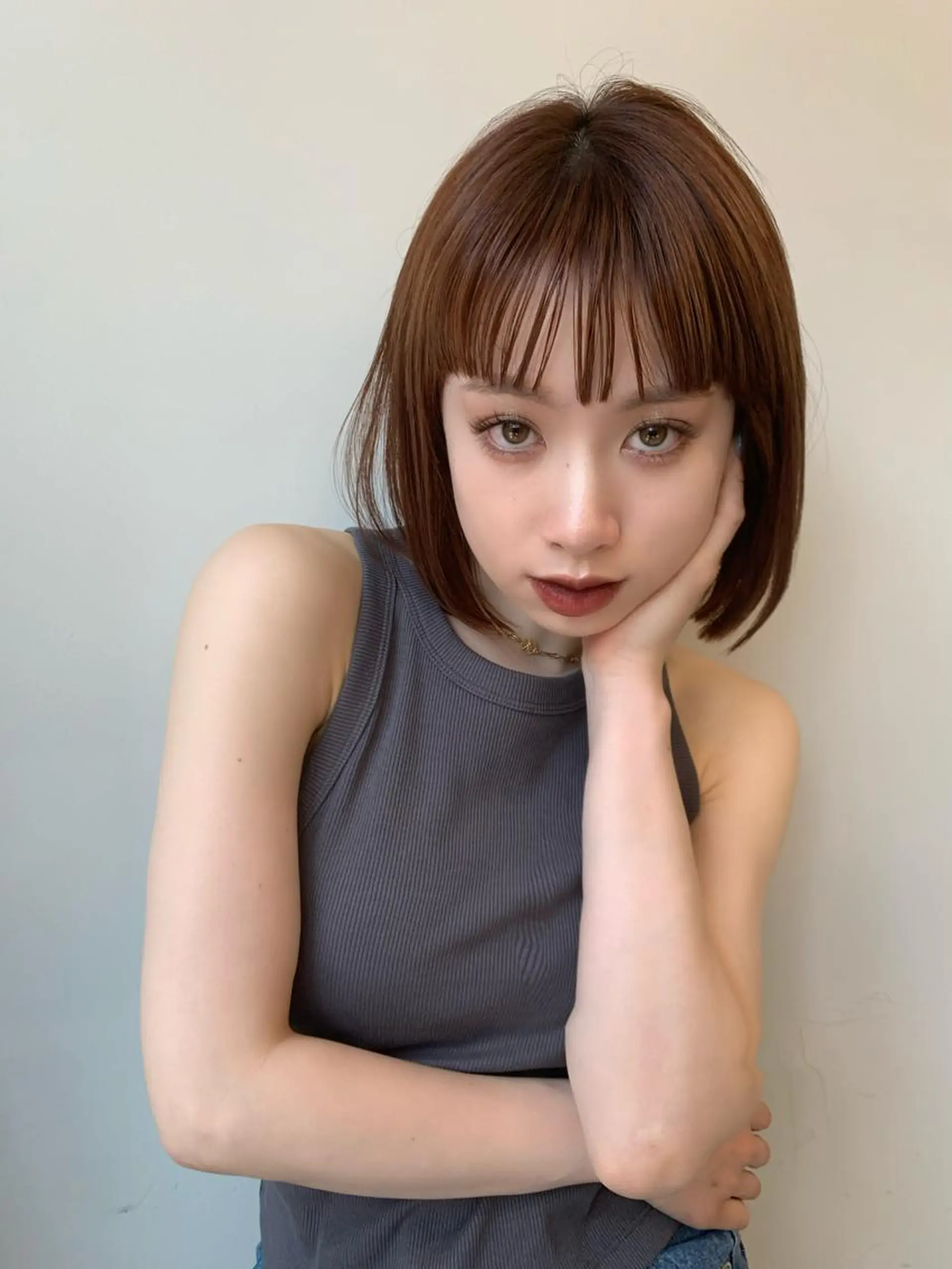 ショート ボブ 伊藤 りいなのヘアスタイル