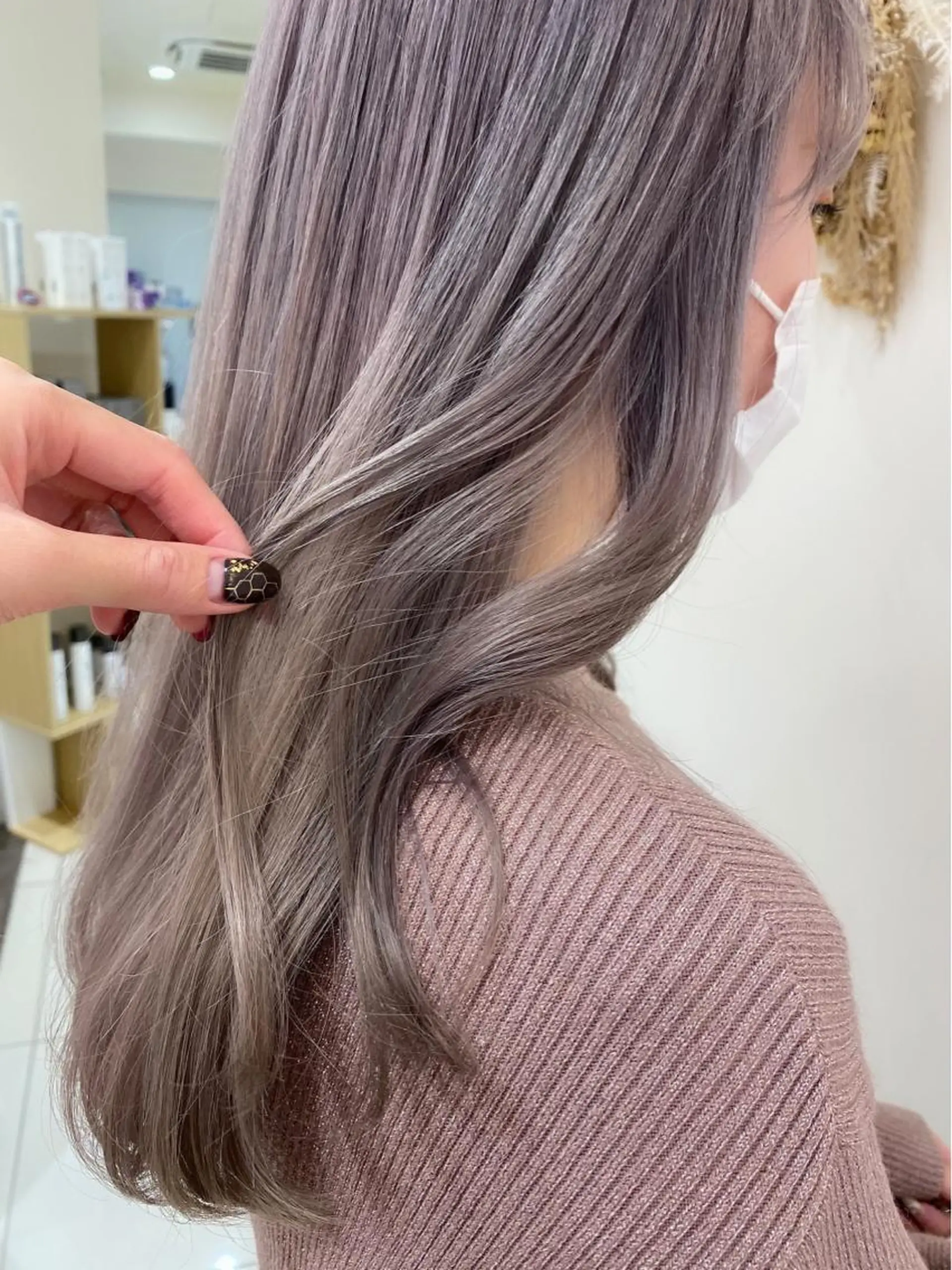 ロング カラー 銀座メンズ専門🖤 小島奈々のヘアスタイル
