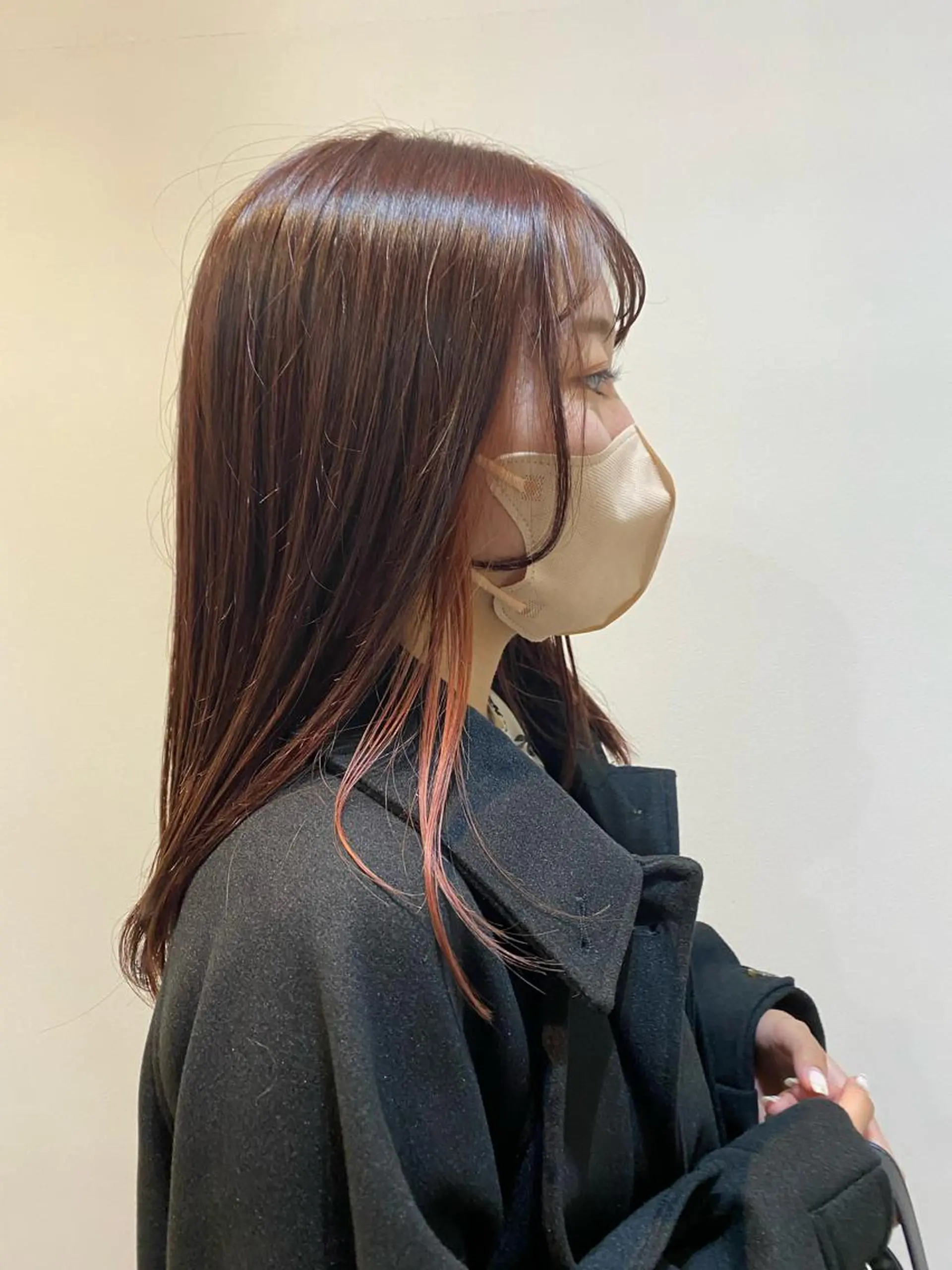 セミロング カラー セミロングパーマ バレイヤージュ ブリーチ ブラウンカラー ケアブリーチ 大人かわいい×艶髪 🤍塩川のヘアスタイル