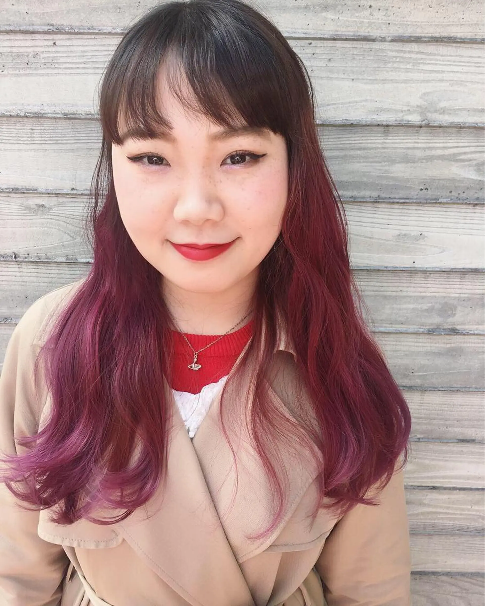 セミロング カラー ヘアアレンジ デザインカラー la fith所属・rico_by ヘアとアイブロウの眉毛・アイブロウイメージ