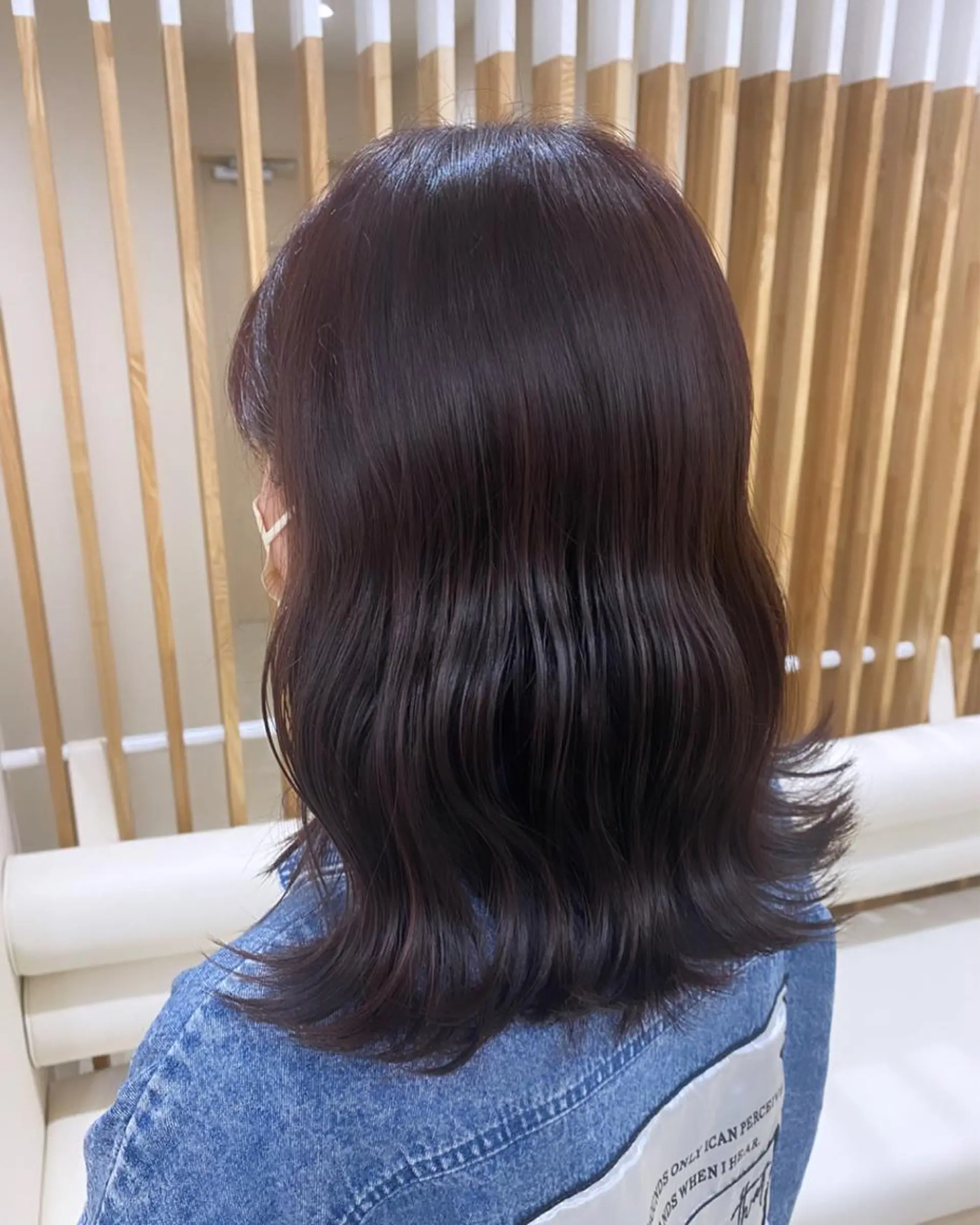 セミロング カット ヘアカラー トリートメント ヘッドスパ mina .のヘアスタイル