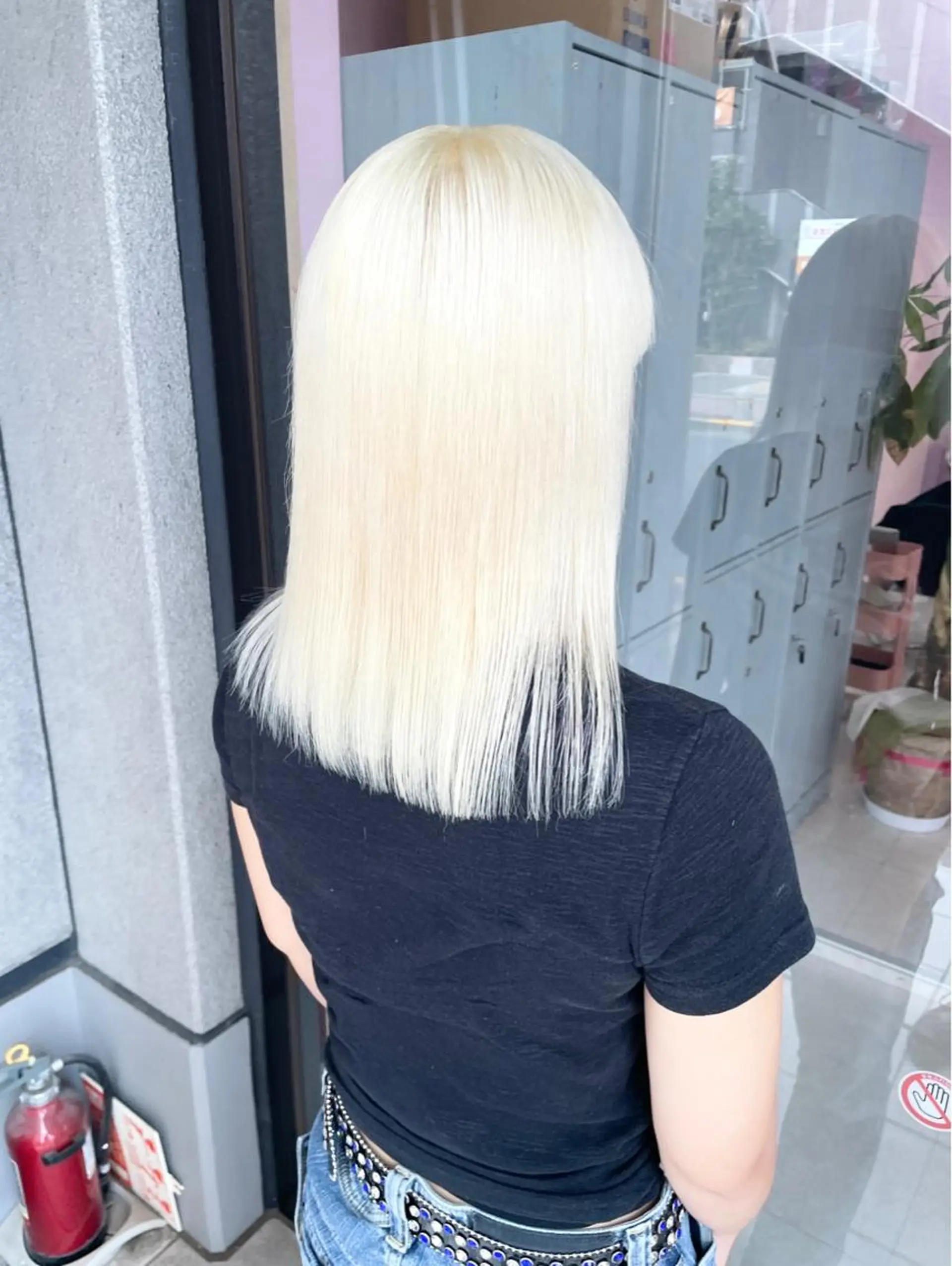 セミロング ヘアカラー トリートメント ❄️💛エクステ ブリーチ❄️yukiのヘアスタイル