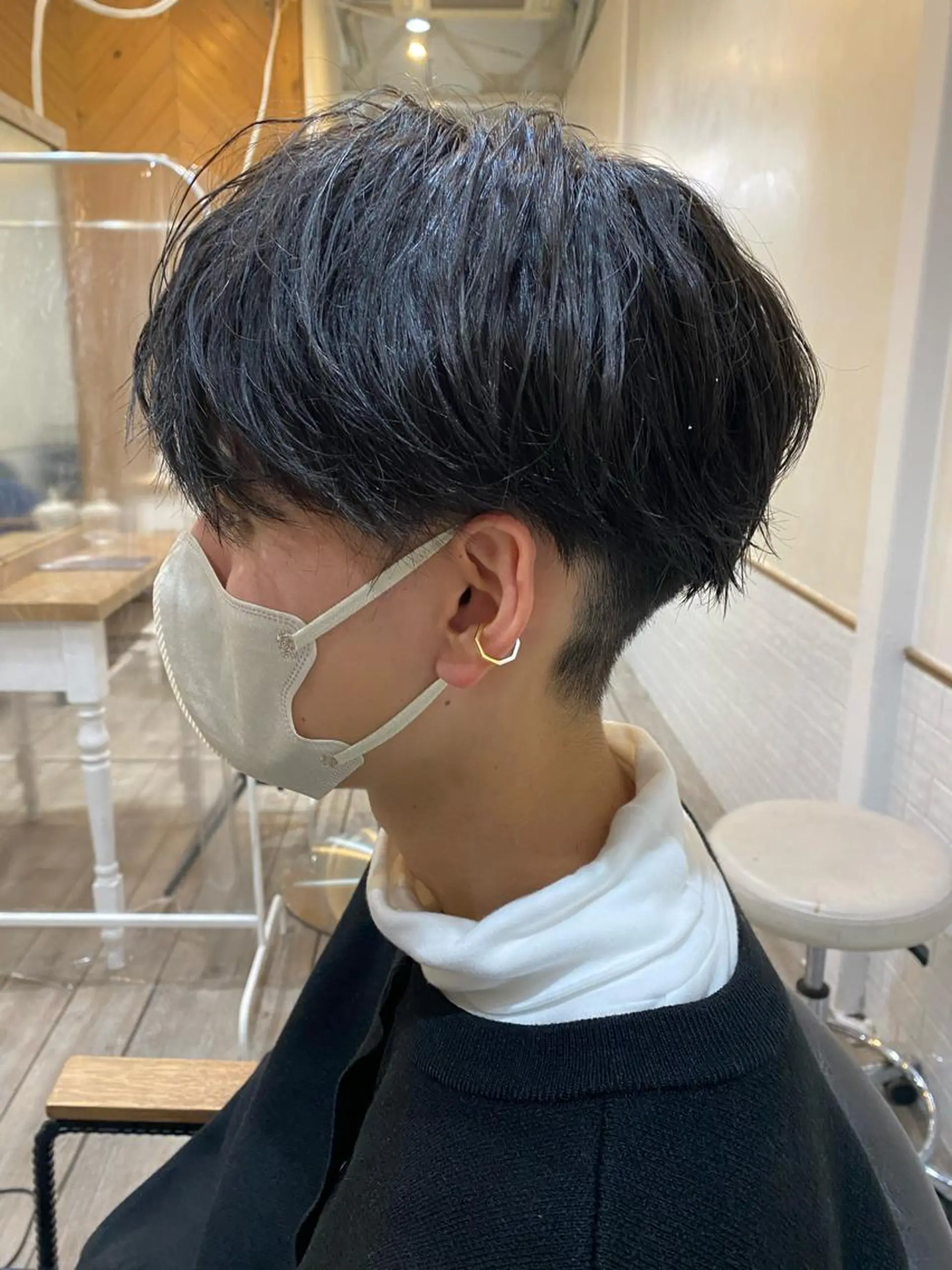 メンズ マッシュ 刈り上げ kanon♡ 暖色カラー‎🤍のヘアスタイル