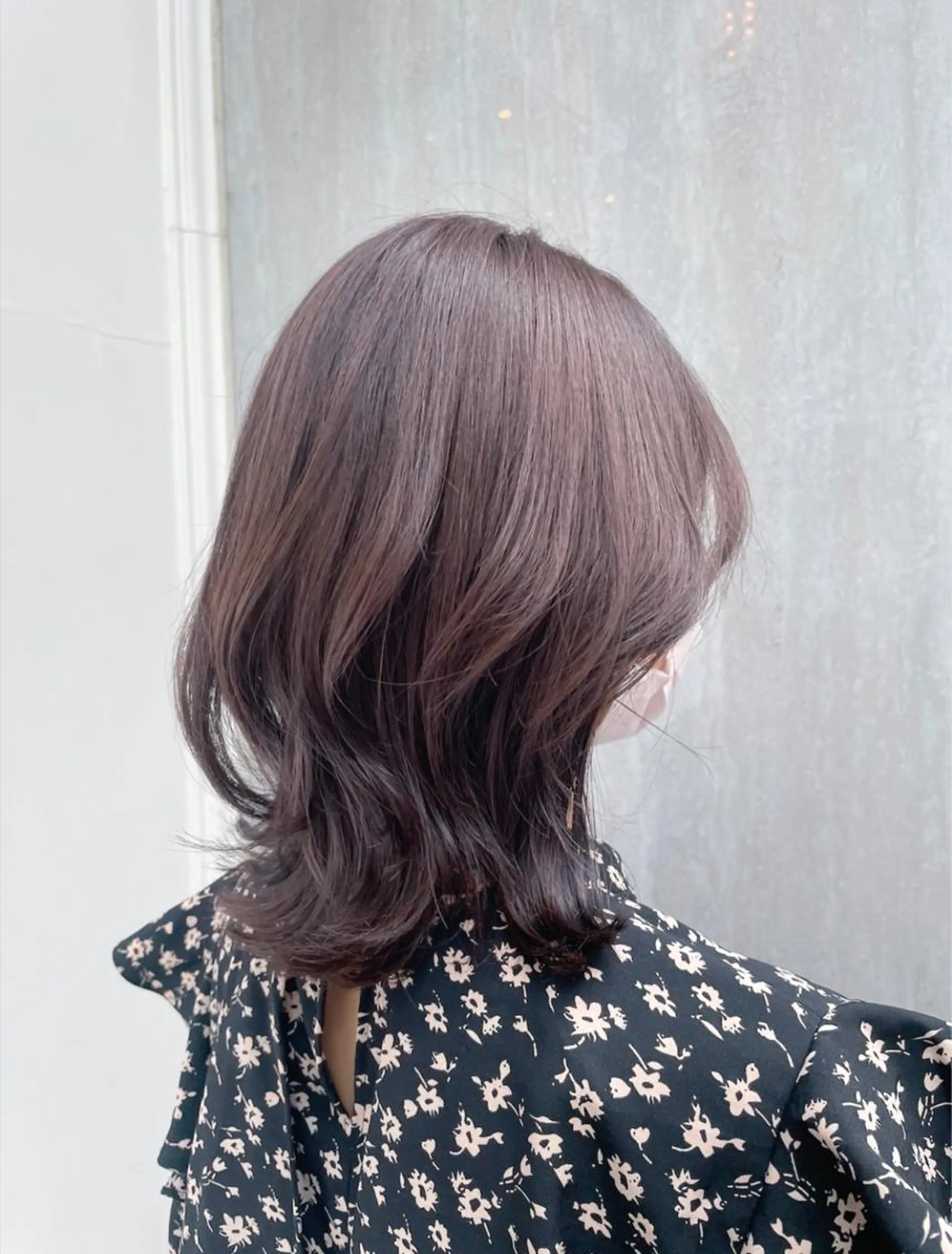 ミディアム カラー ベージュカラー ラベンダーカラー ラベンダーベージュ BiBi    武田 あやのヘアスタイル