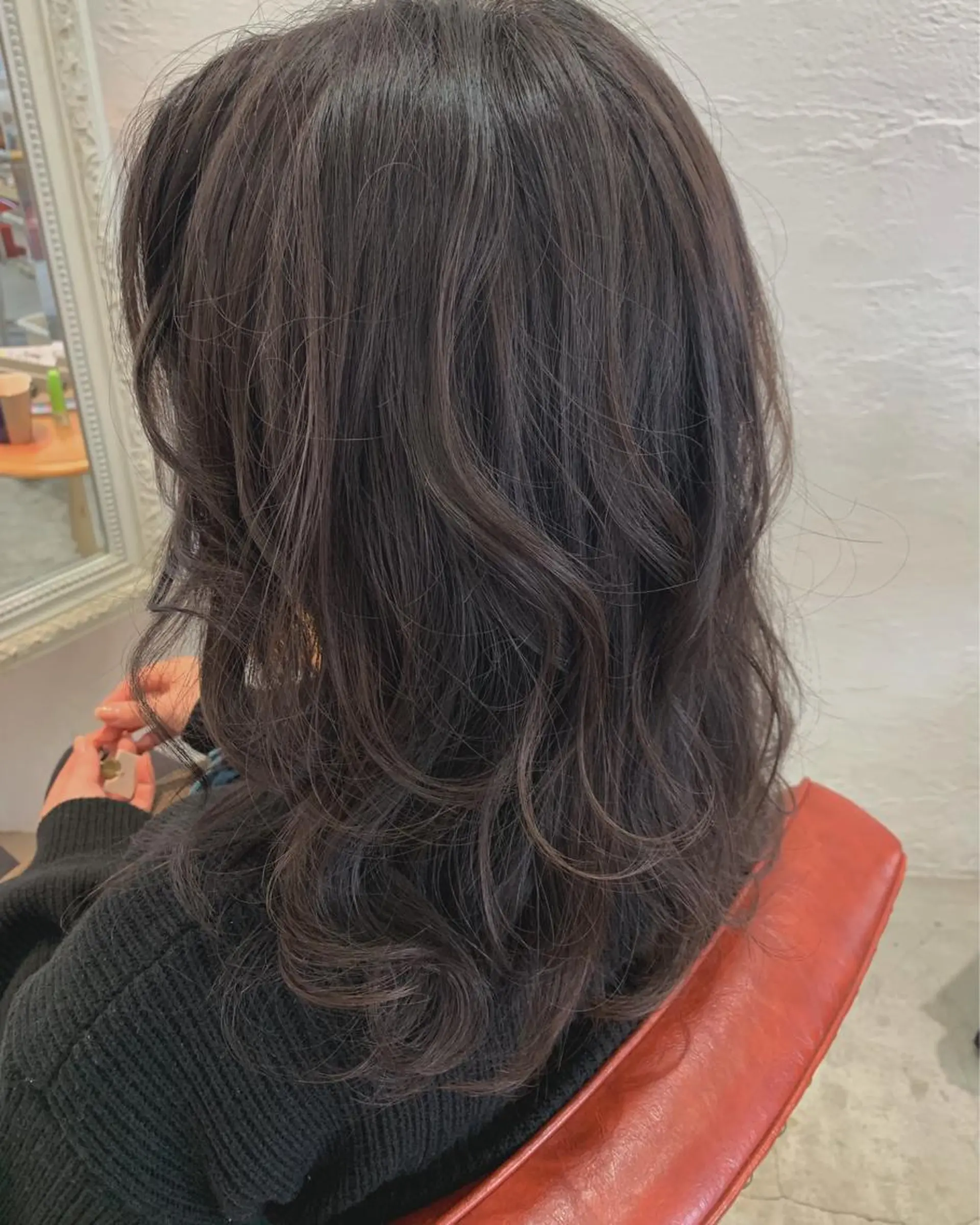 セミロング カラー fio マナミのヘアスタイル