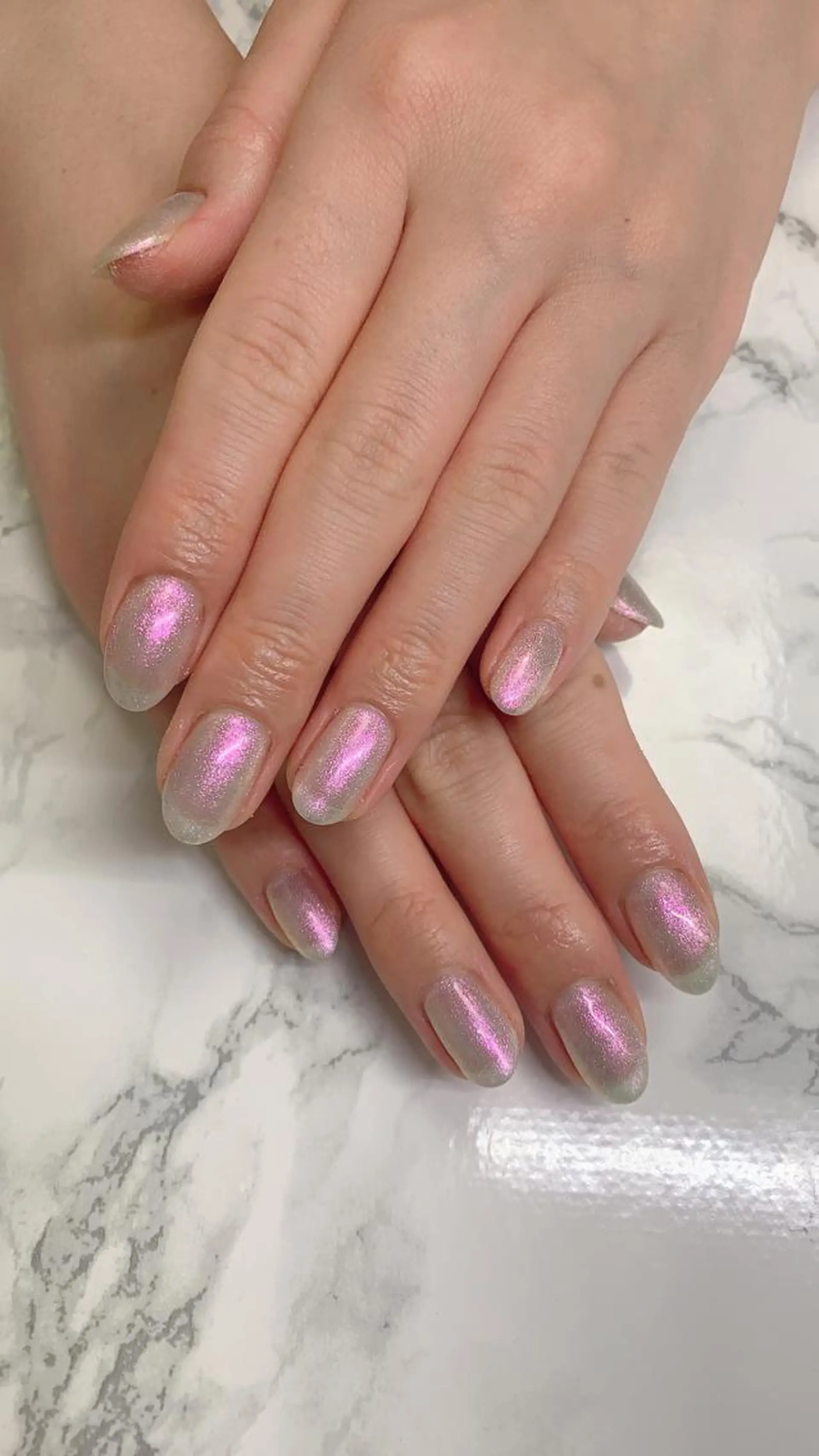 ネイル はな💎ネイル ワンホン、長さ出しのネイルデザイン