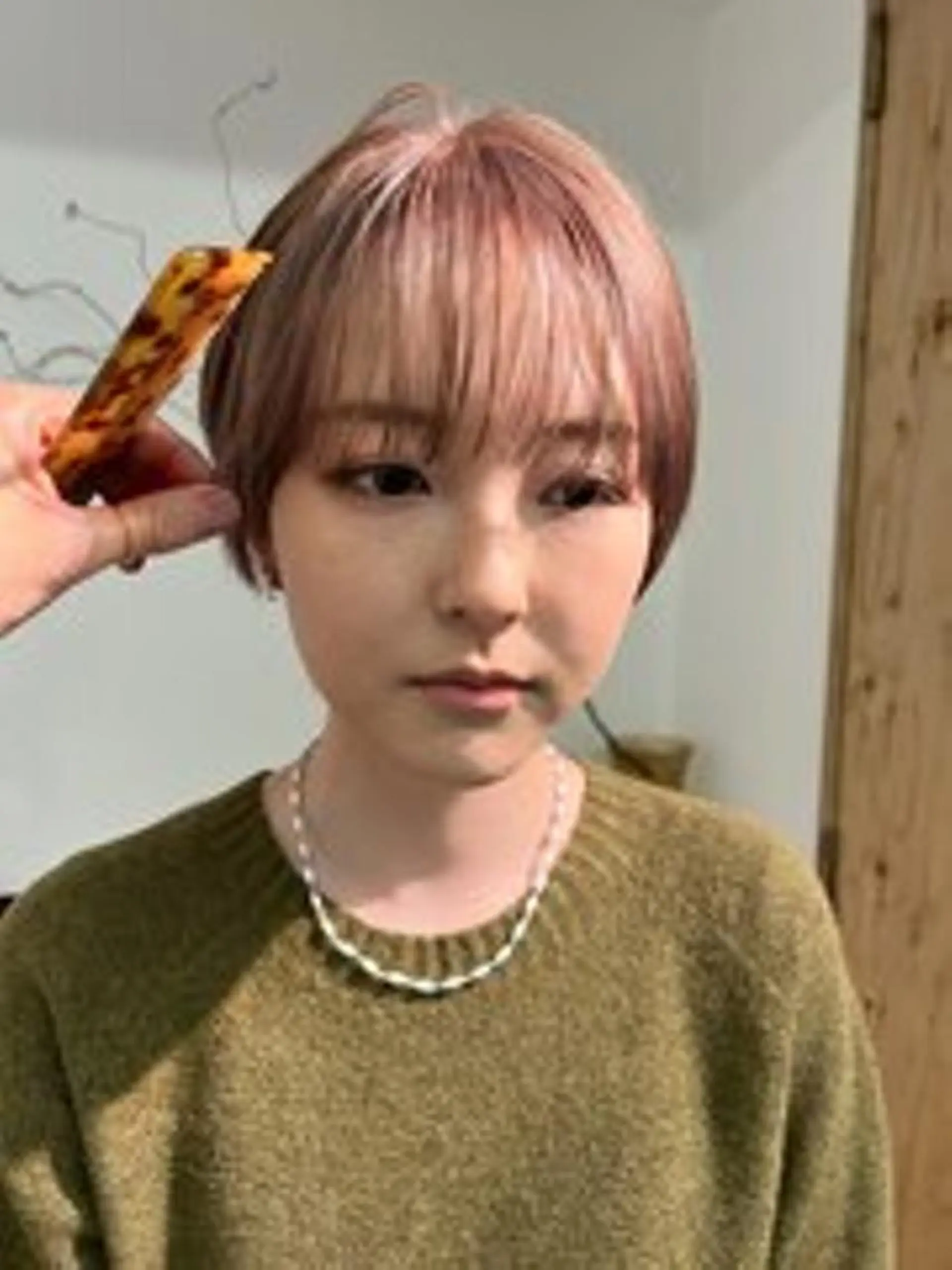 ショート カット ヘアカラー nelke/レイヤー 立川/ブリーチのヘアスタイル