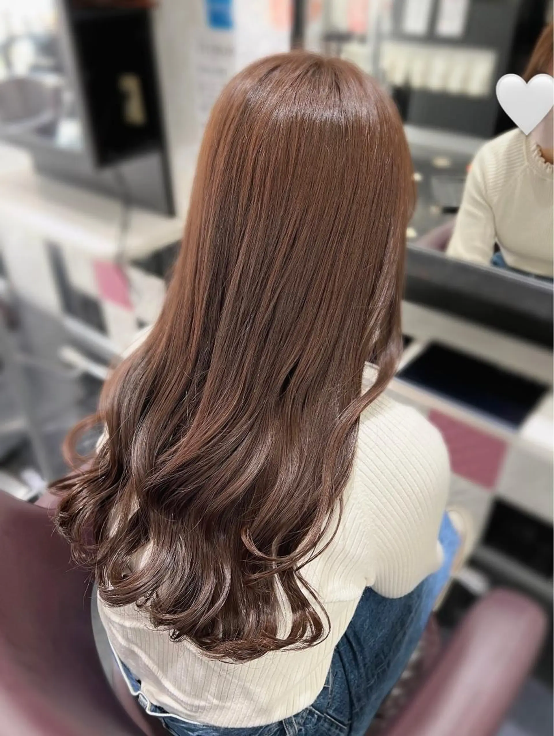 ロング カラー アッシュ ベージュカラー ブラウンカラー ミルクティーベージュ オリーブアッシュ 韓国ヘア ♡tomimaのヘアスタイル