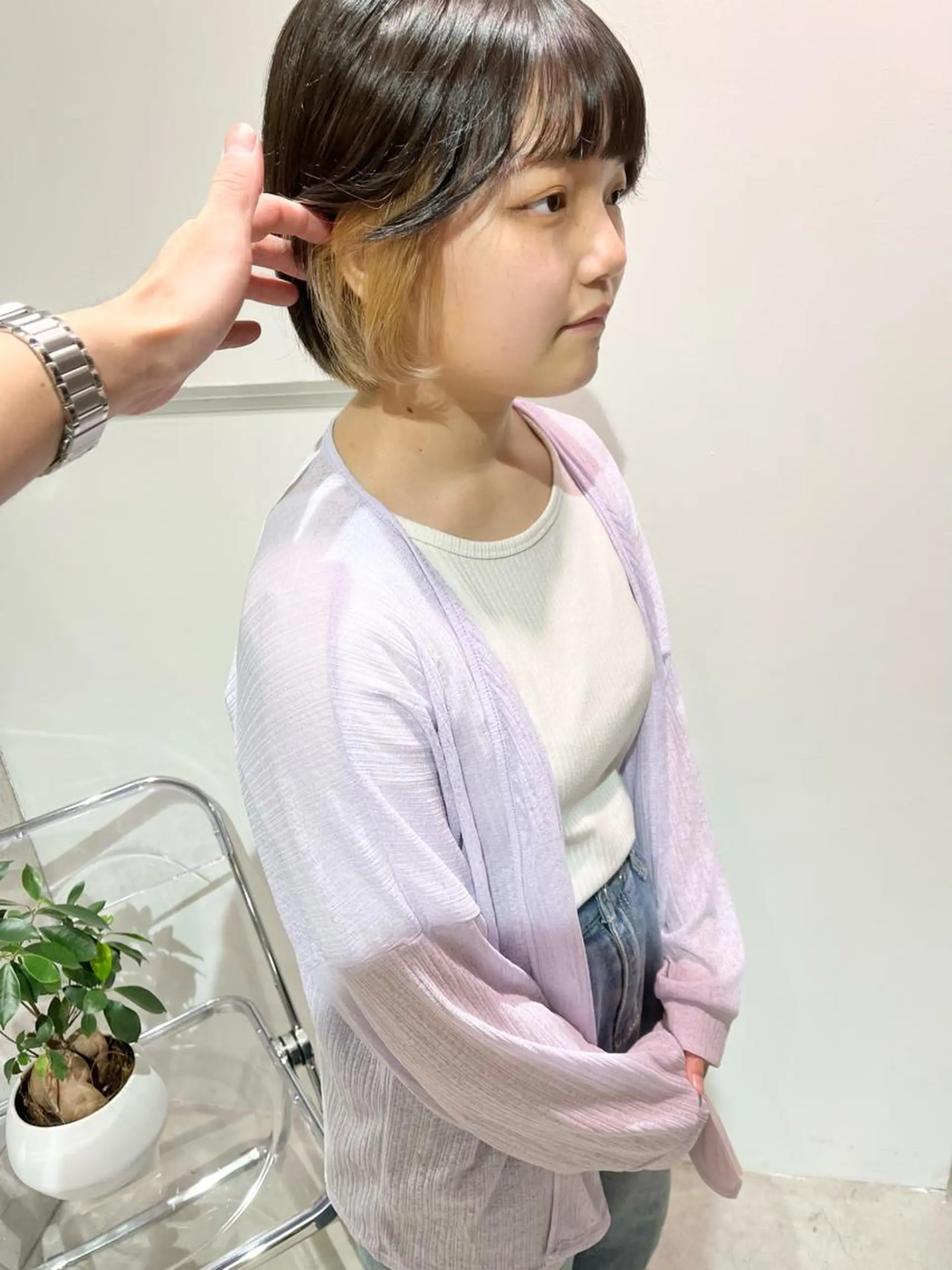 ミディアム カラー カット ヘアカラー ill副店長 立和田純也のヘアスタイル