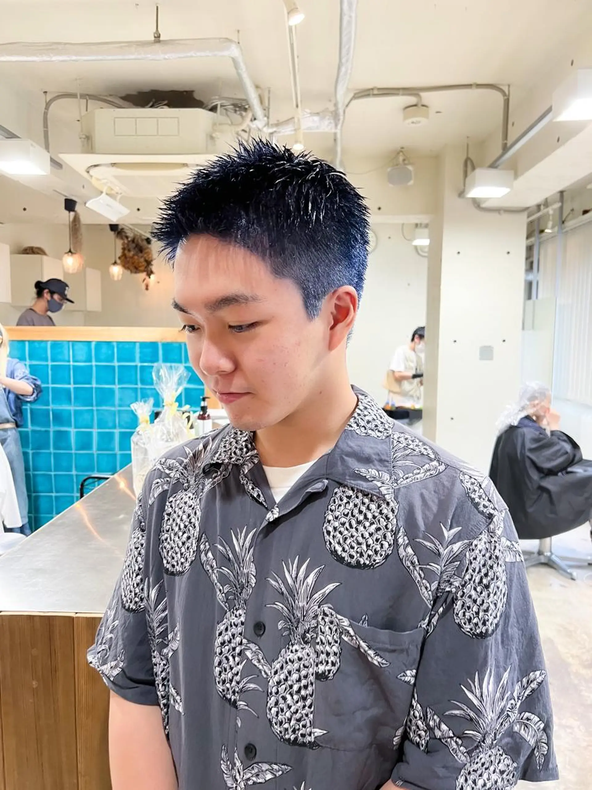 ショート カラー メンズ メンズハイトーン メンズベリーショート ベリーショート ハイトーンカラー ショートヘア スパイキーショート/ メンズヘア/hugeのヘアスタイル