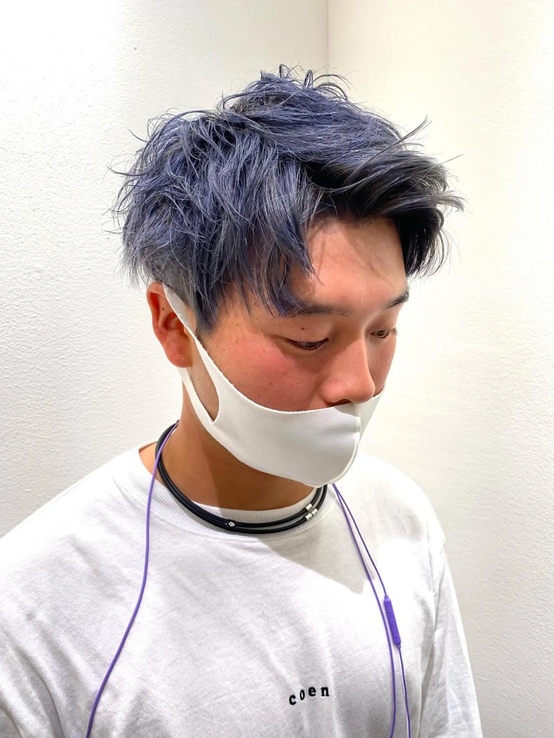 メンズ カット ヘアカラー ハッシュカット /レイヤー/大阪中津のヘアスタイル