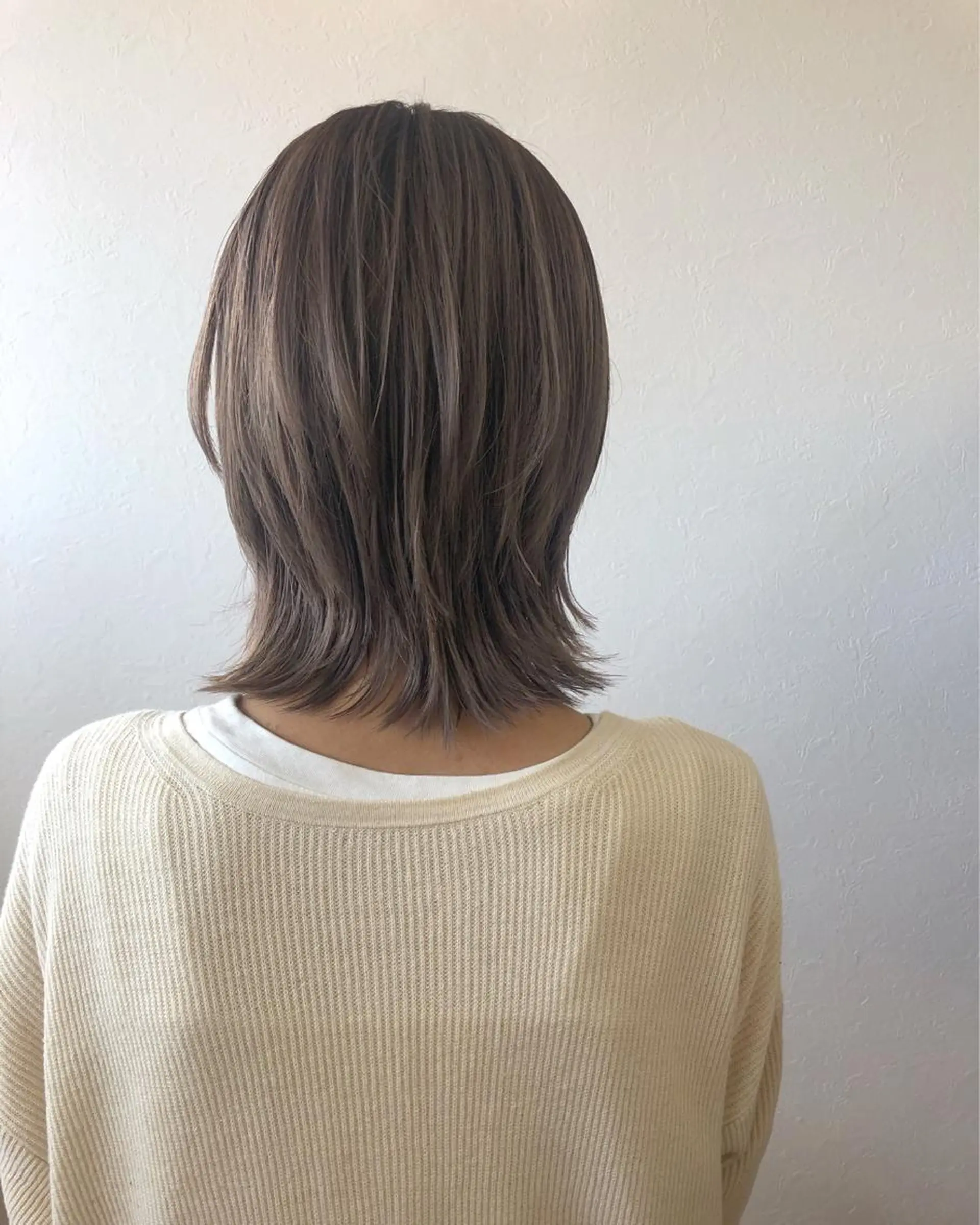 ミディアム カット ヘアカラー トリートメント 遠藤 和美のヘアスタイル