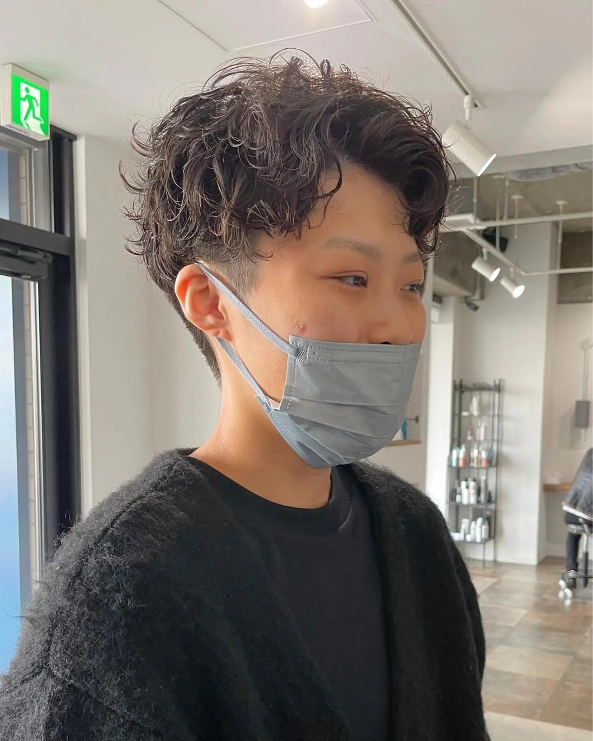 パーマ メンズ 水谷 俊一のヘアスタイル