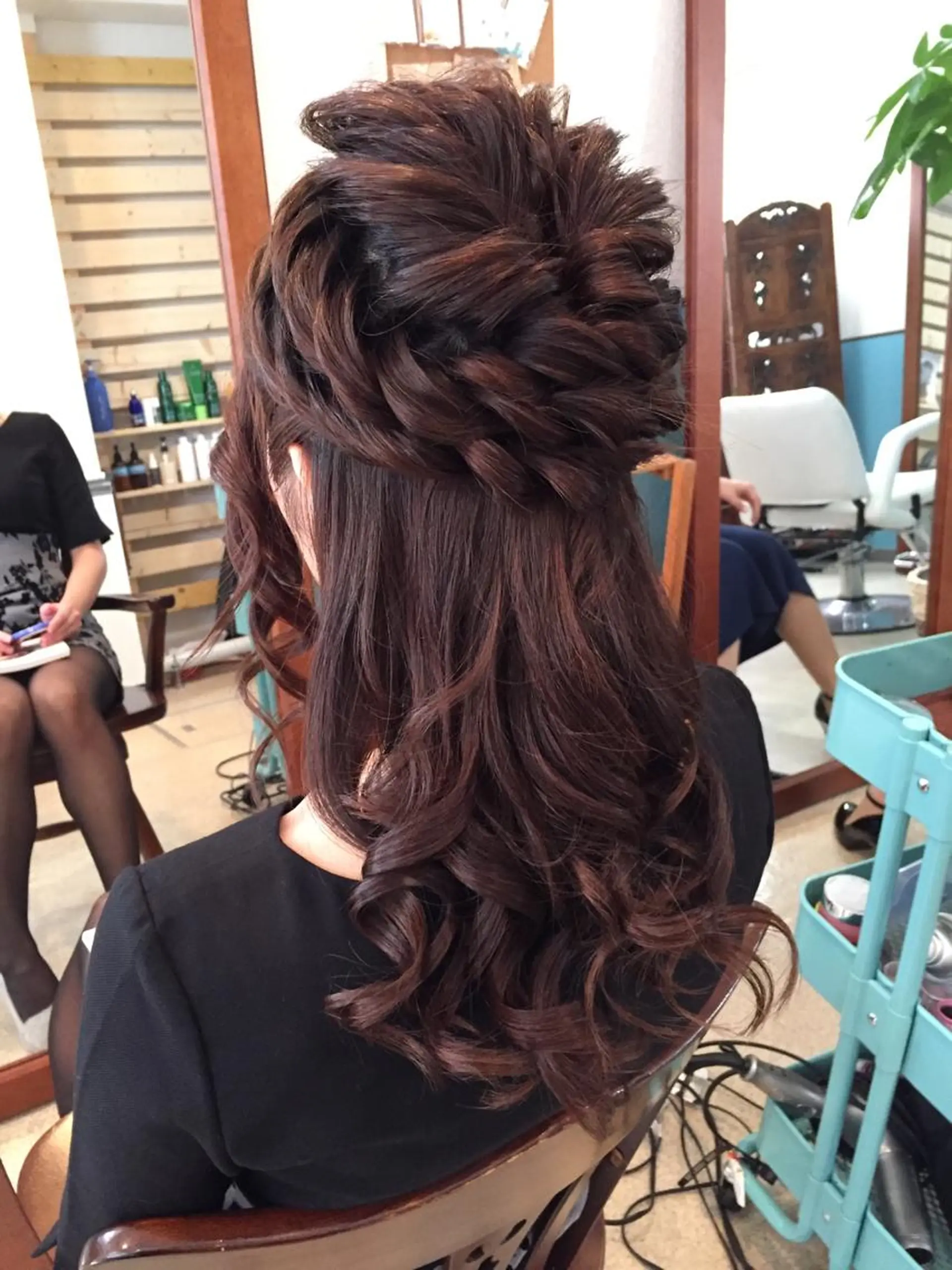 ショート ミディアム セミロング ロング ヘアアレンジ ハーフアップ 早朝✨ヘアセット 着付け/清水玲歌のヘアスタイル