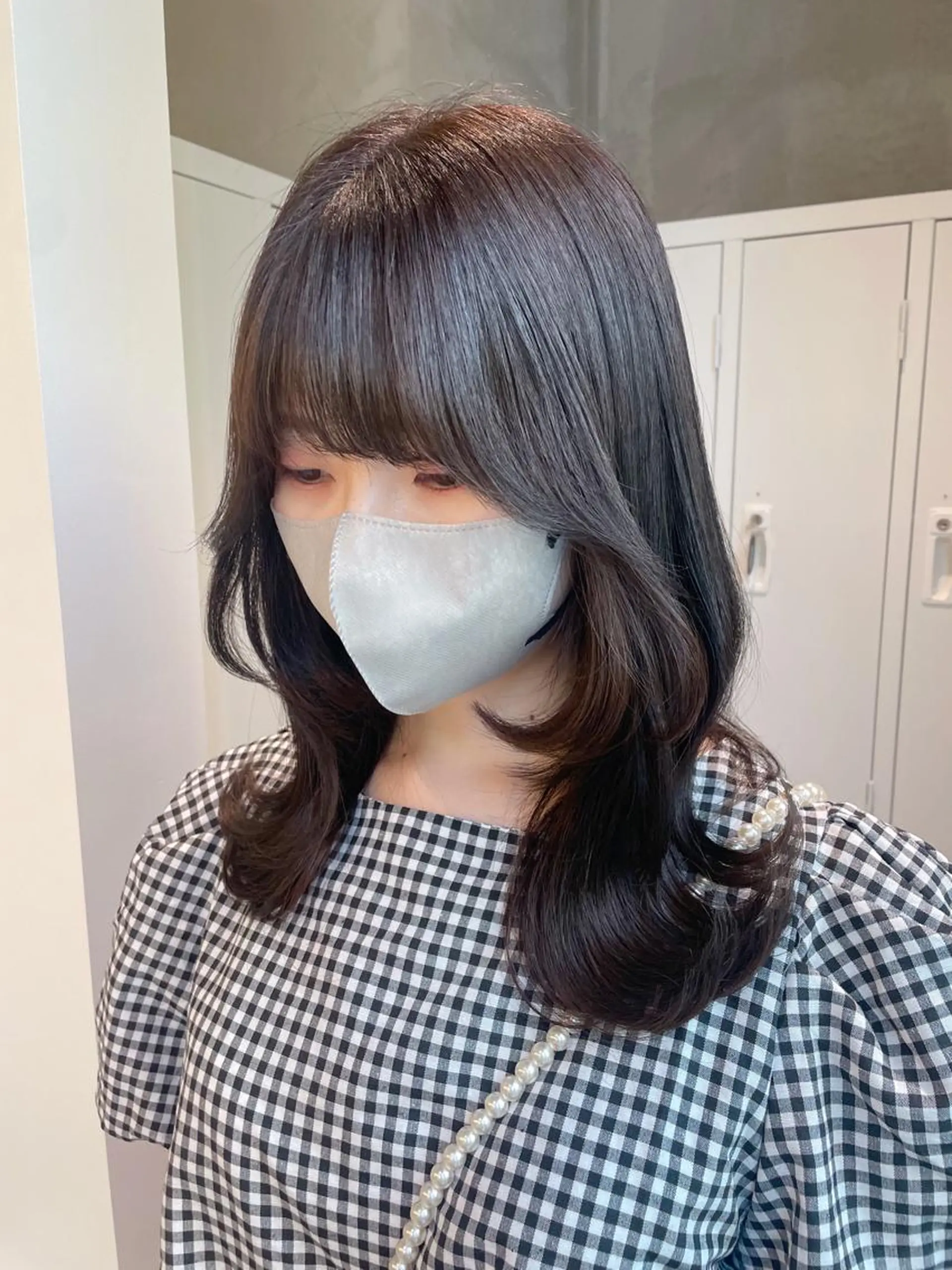 セミロング 銀座／レイヤーカット 🤍内野すみれのヘアスタイル