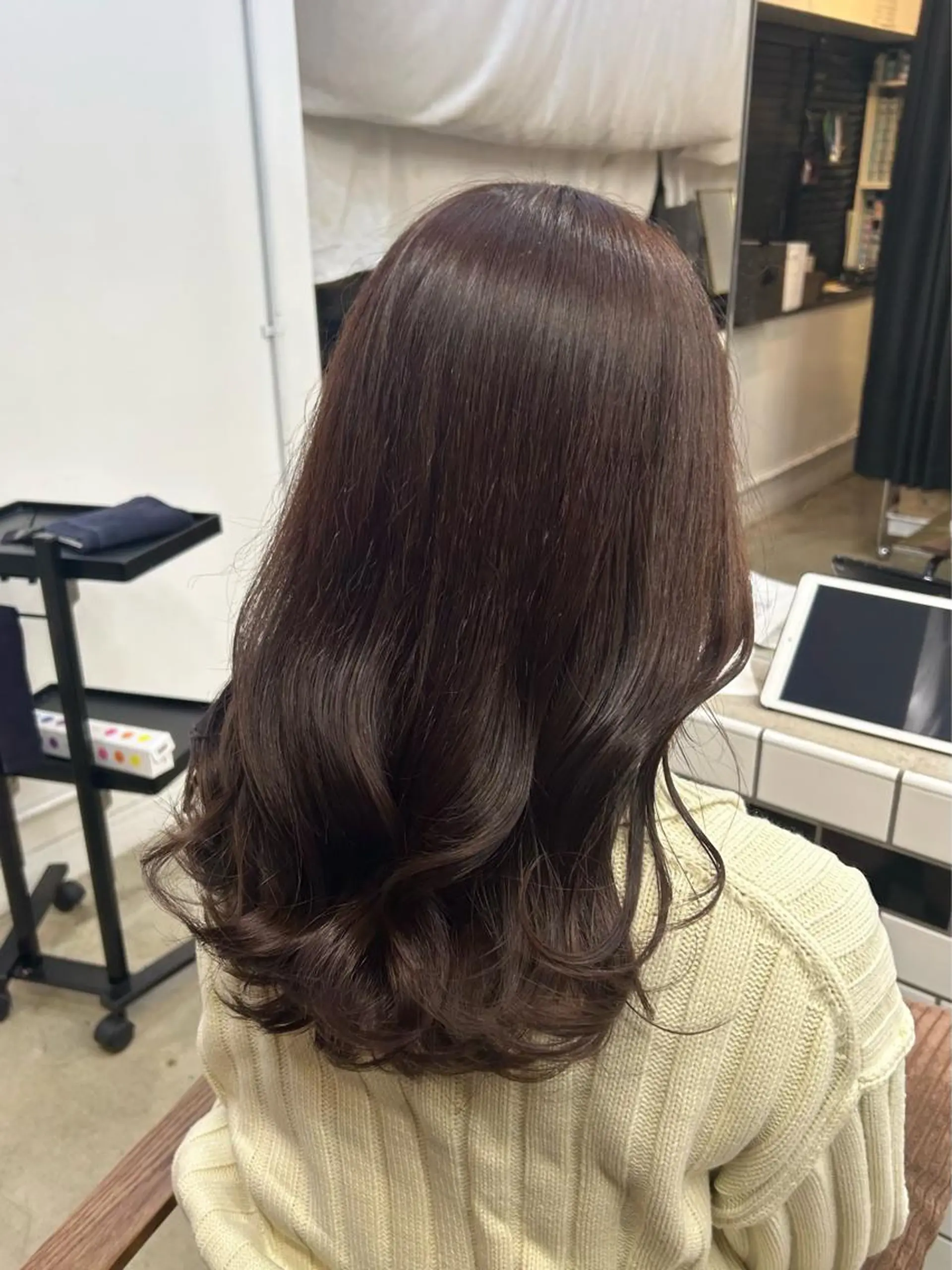 ロング カラー ヘアアレンジ カット ヘアカラー トリートメント 🎀暖色カラー🎀 ♡yurika♡のヘアスタイル