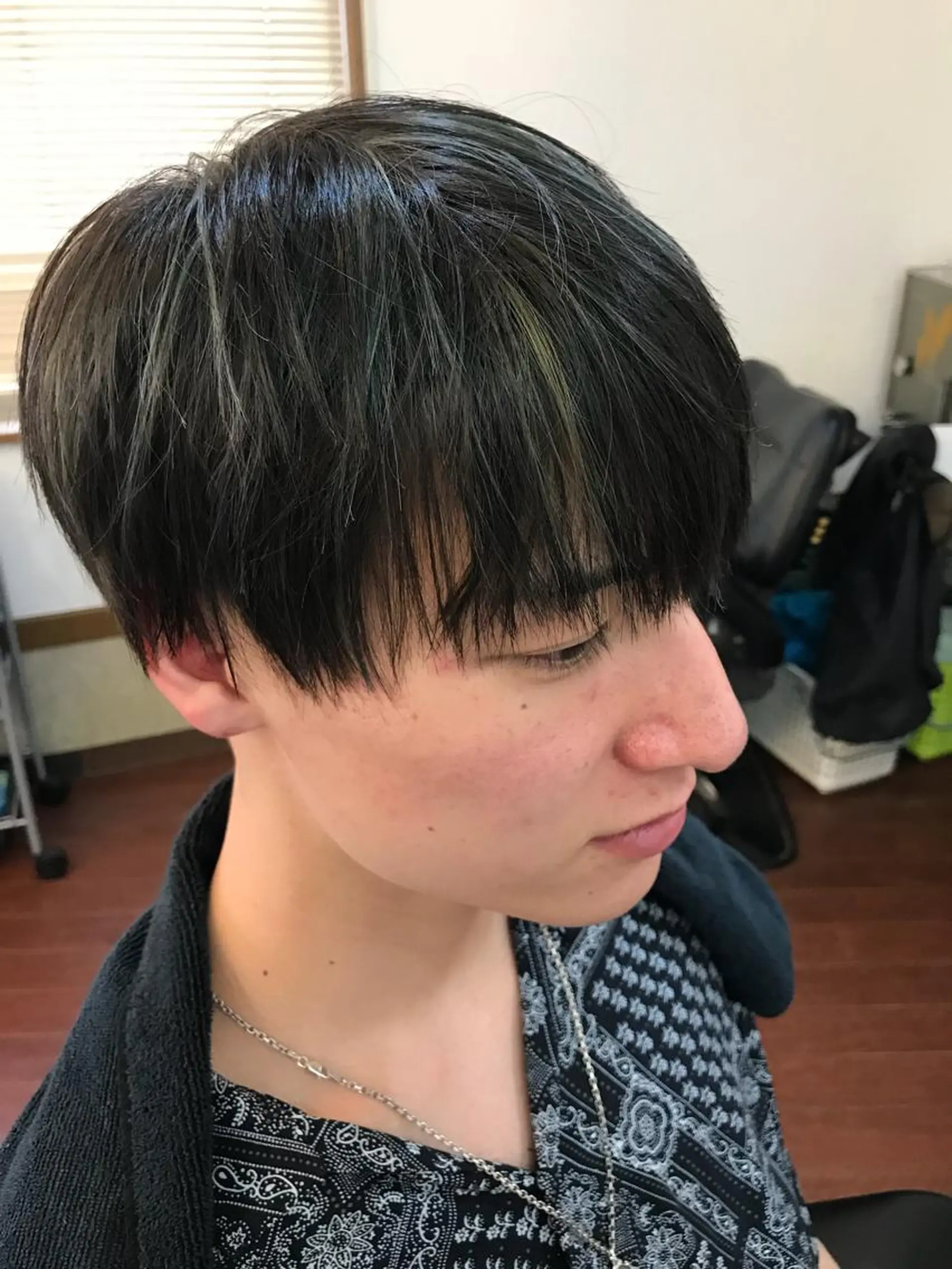 ショート カラー ハイライトカラー ハイライト 大山 雅矢のヘアスタイル