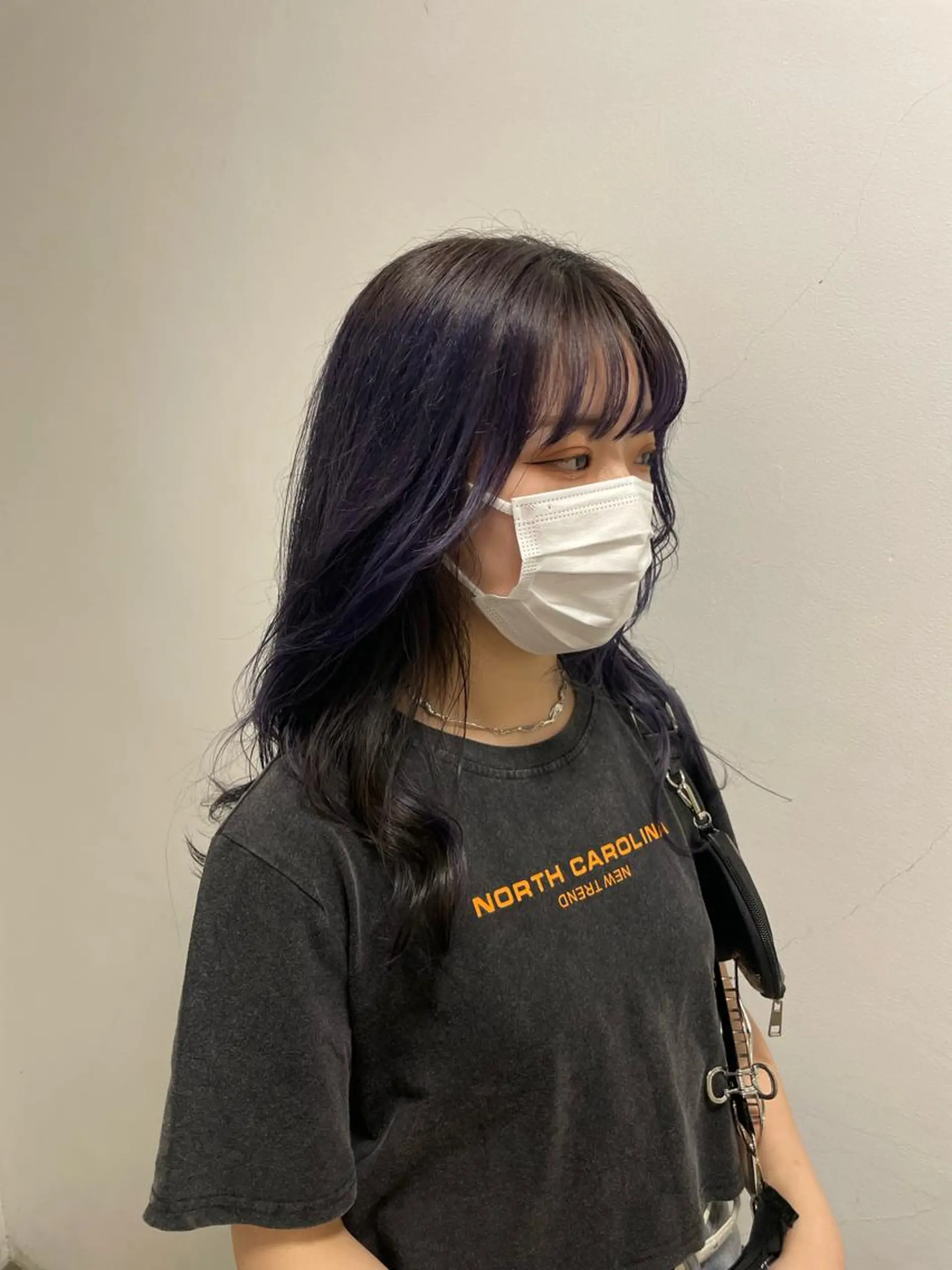 ロング カラー 顔周りカット mau tomokaのヘアスタイル