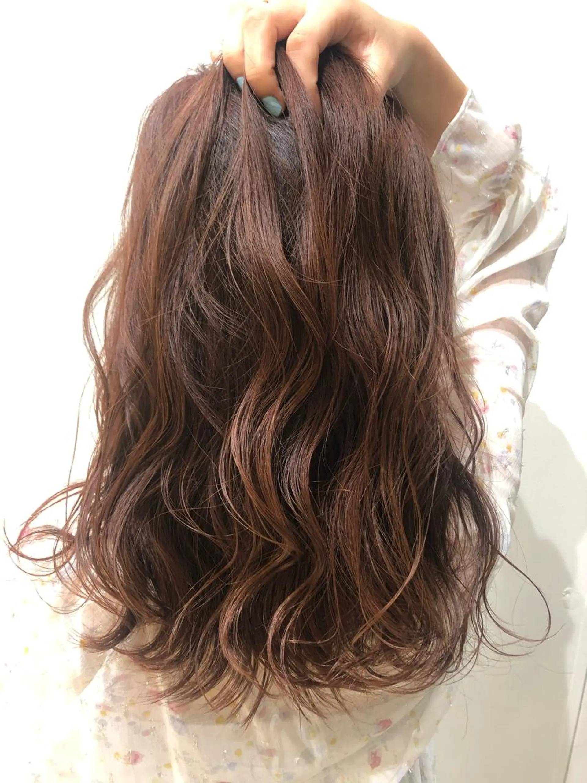 セミロング カラー エクステ/ハイトーン /インナー礒野朱里のヘアスタイル