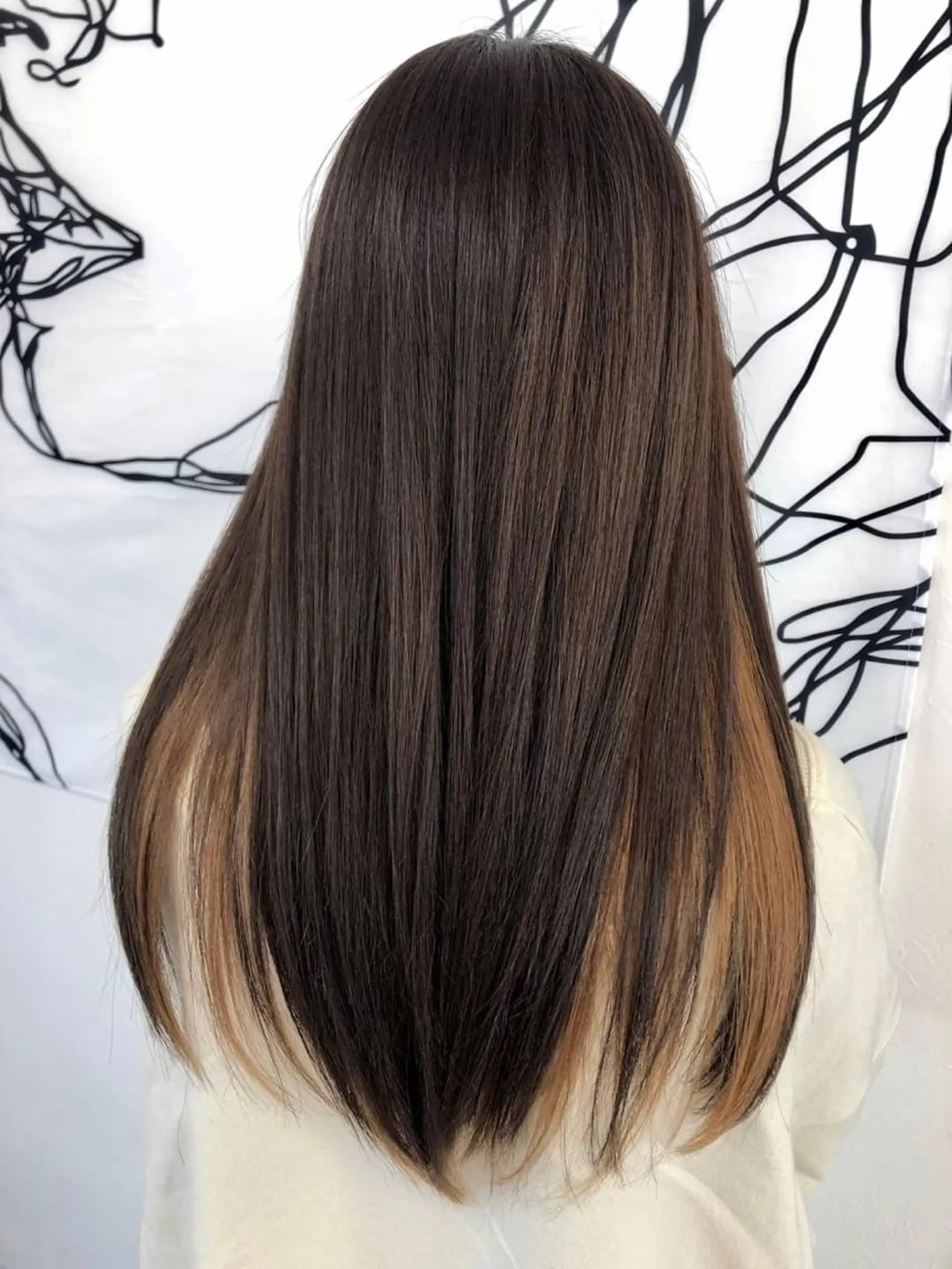 ロング ヘアカラー 田中 翔隆のヘアスタイル